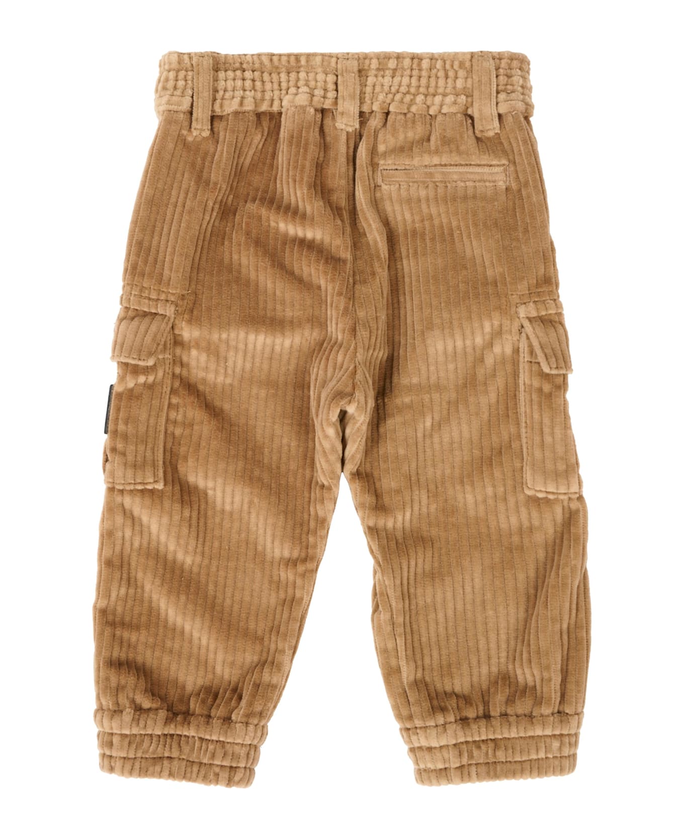 Dolce 
Gabbana Brown Trousers For Baby Boy With Patch - Brown