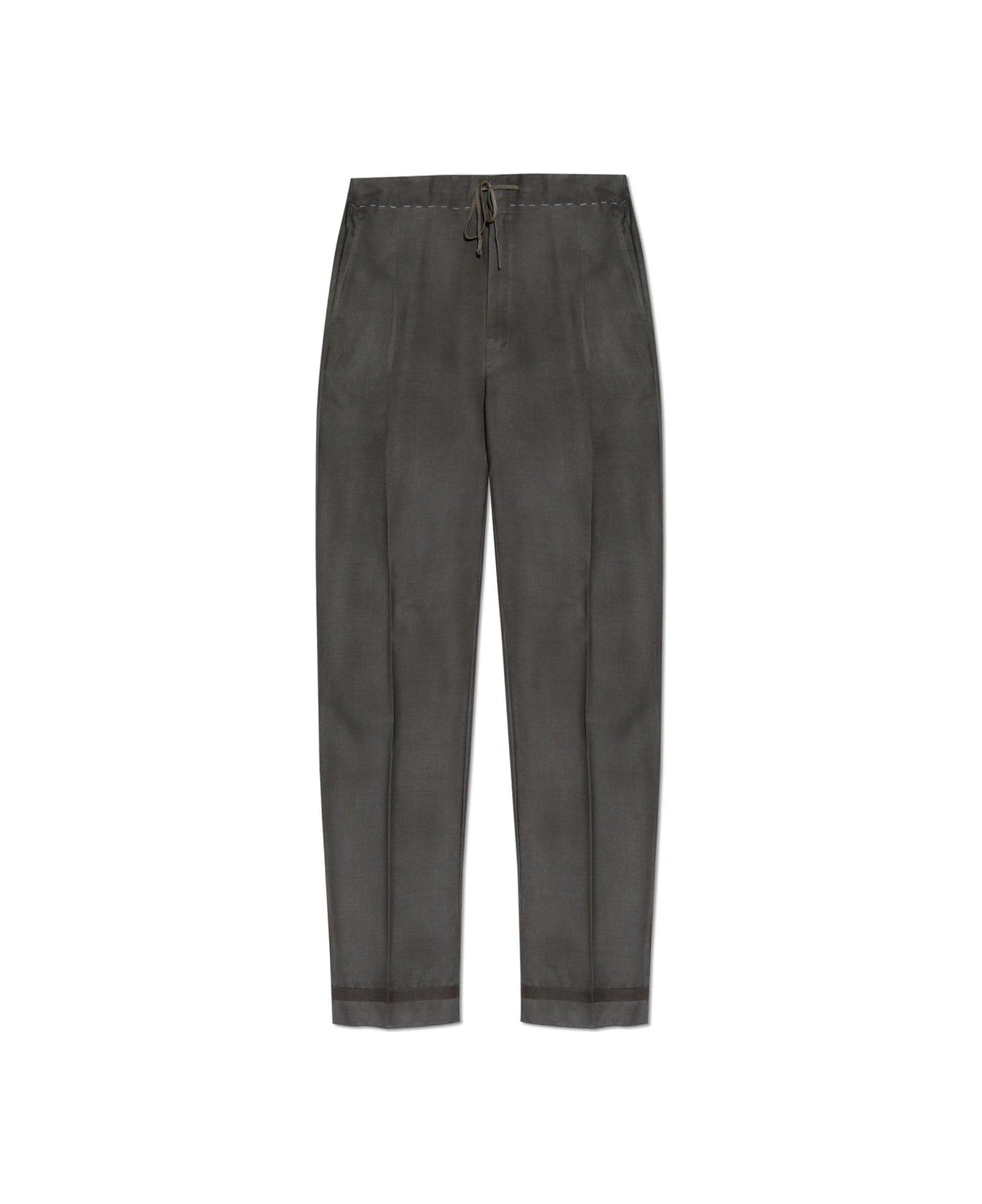 Maison Margiela Drawstring Straight-leg Trousers - BEIGE
