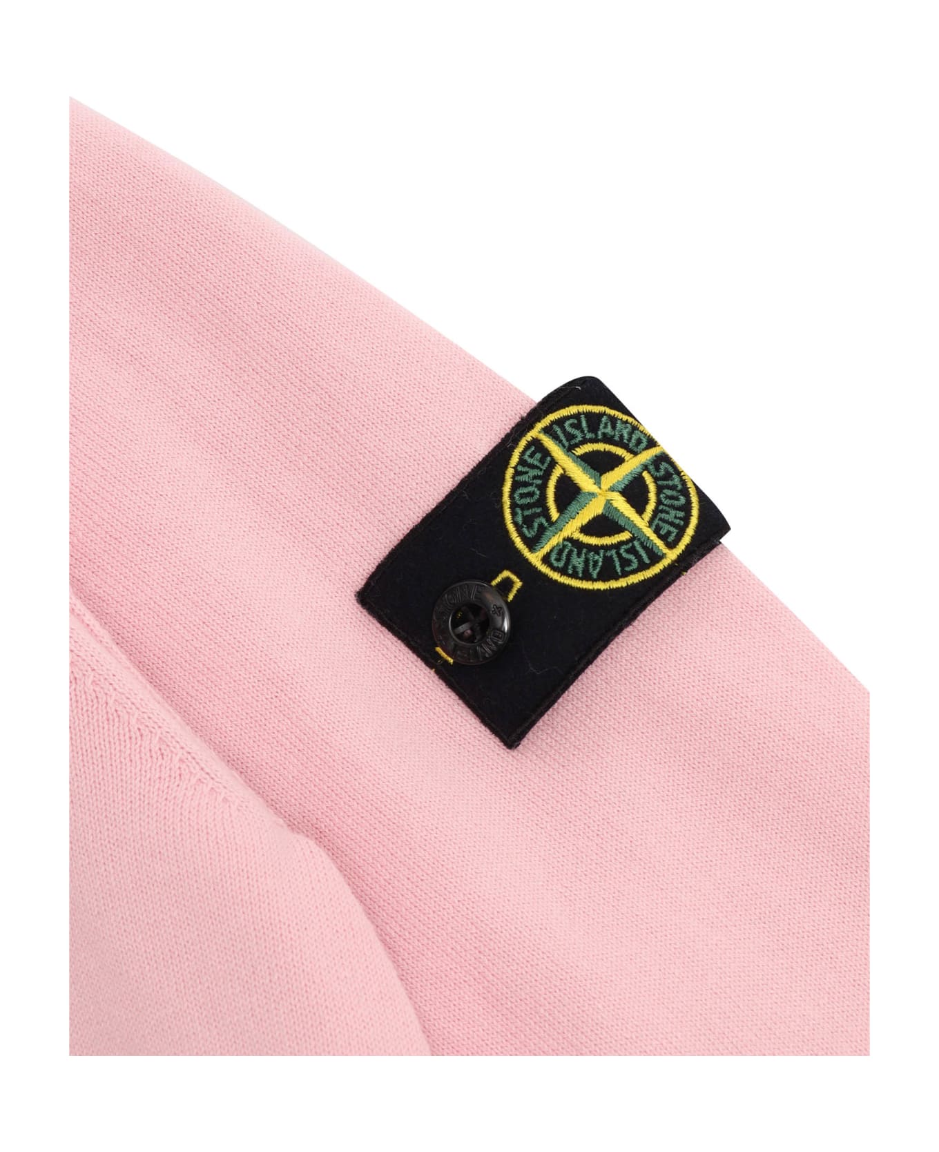 Stone Island Junior Pink Sweatshirt With Logo - PINK