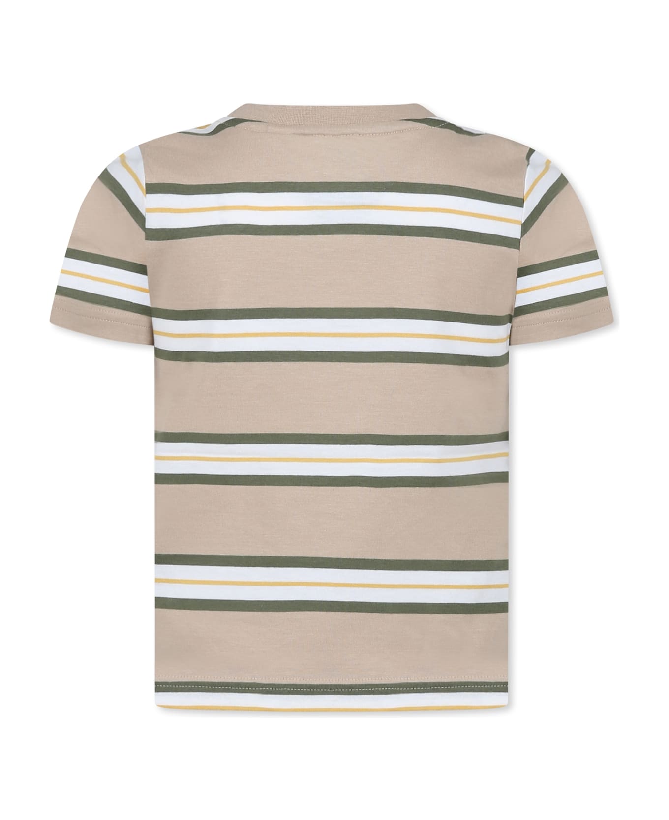 Timberland Beige T-shirt For Boy With Logo - Beige