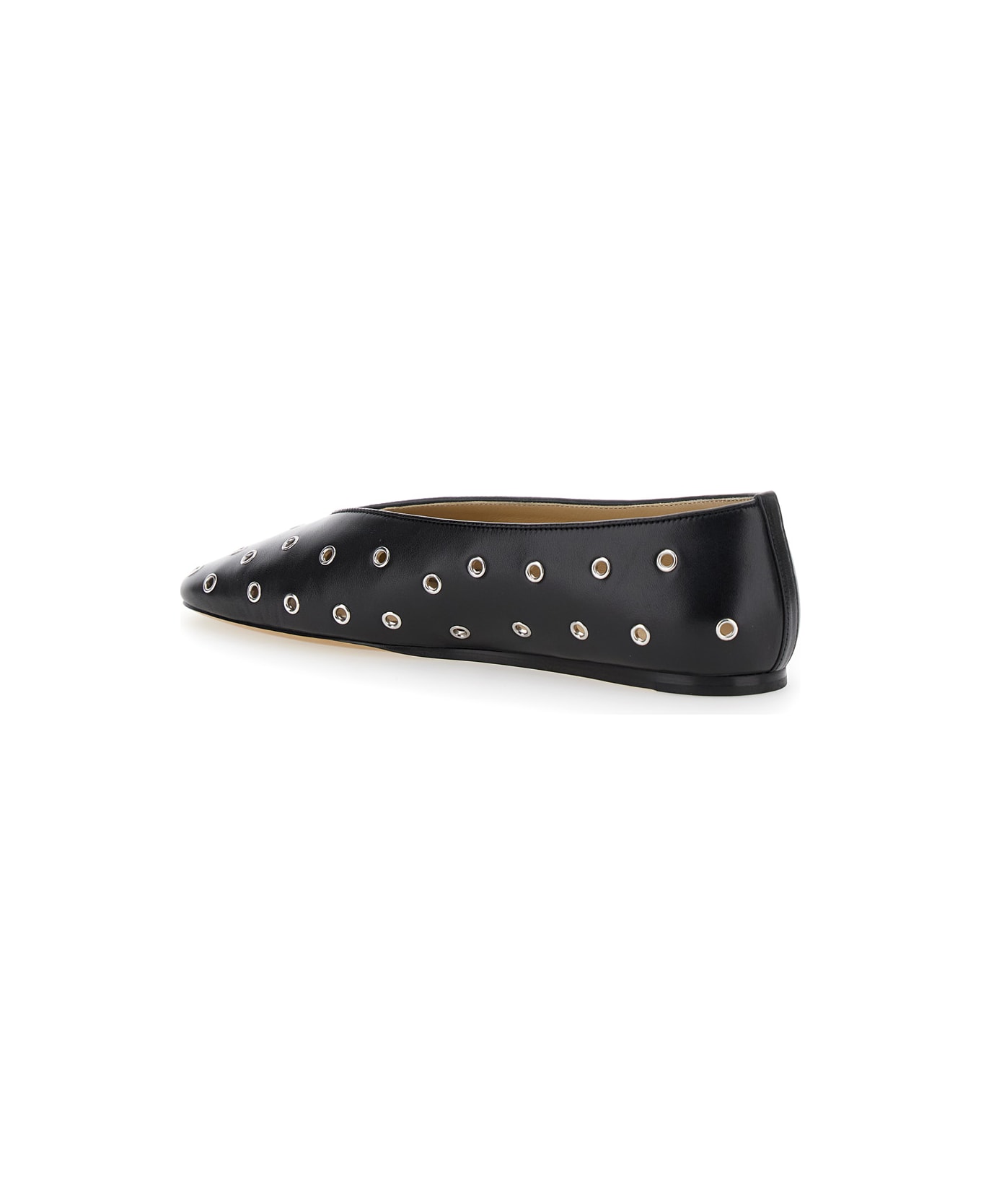 Le Monde Beryl 
regency
 Black Ballerinas With Eyelets In Leather Woman - Black