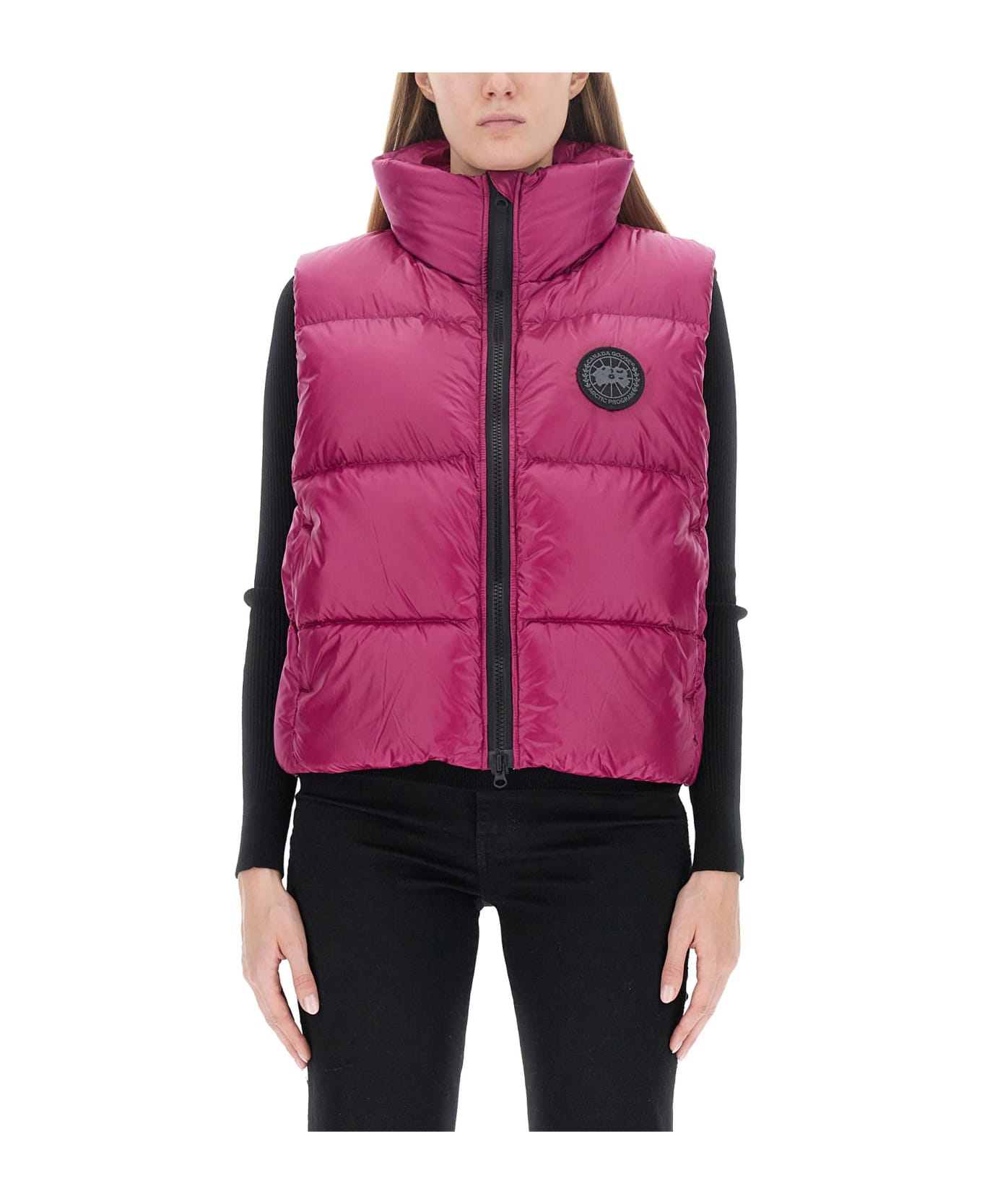 Canada Goose Down Vest With Logo - Red