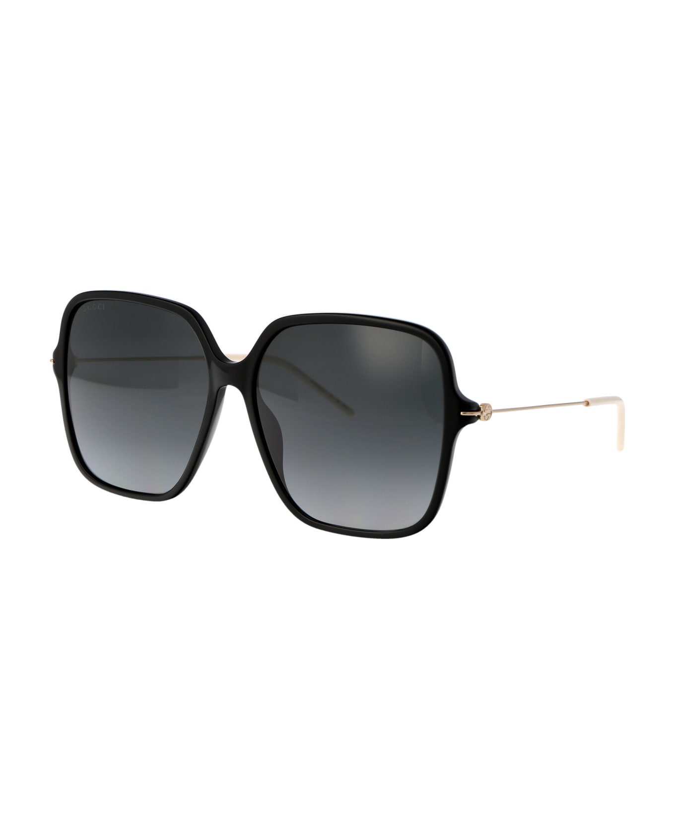 Gucci Eyewear Gg1267s Sunglasses - 001 BLACK GOLD GREY