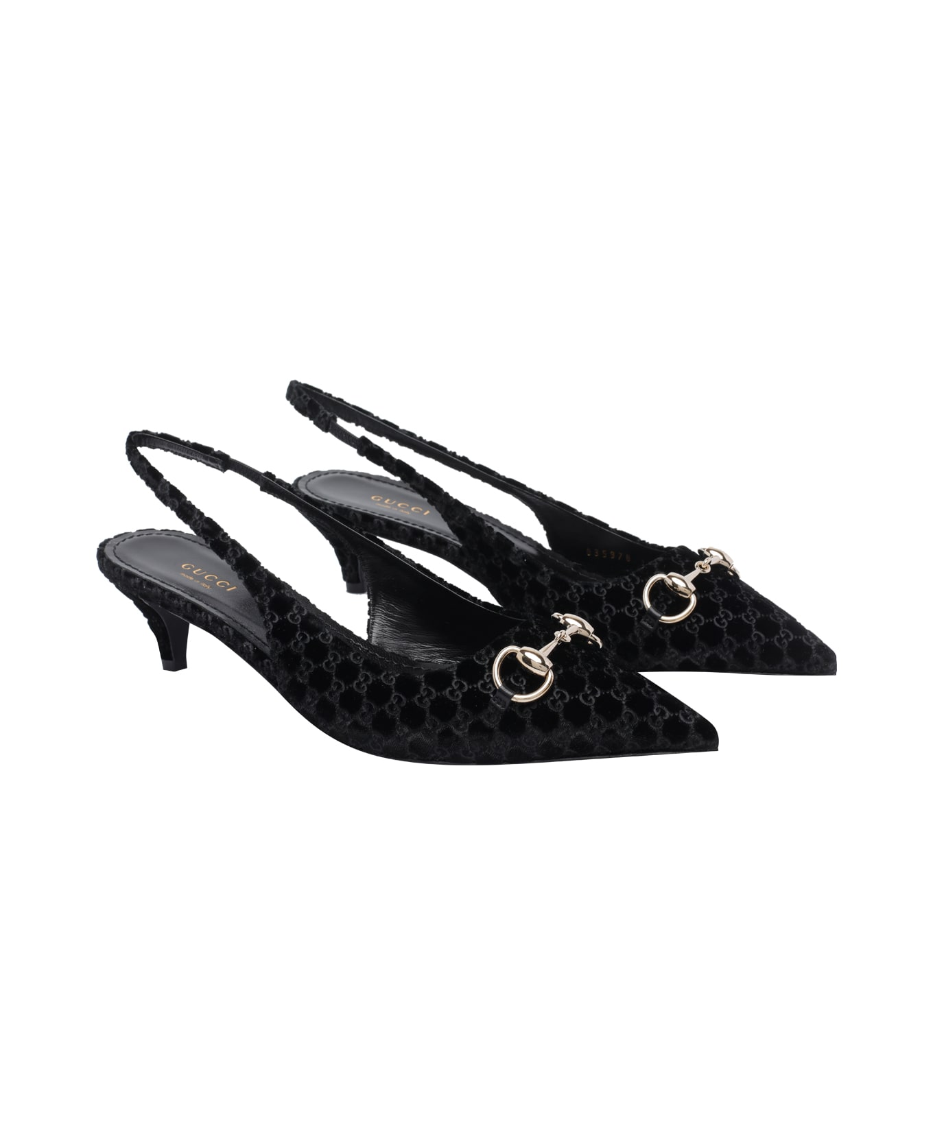 Gucci Horsebit Slingback - Black