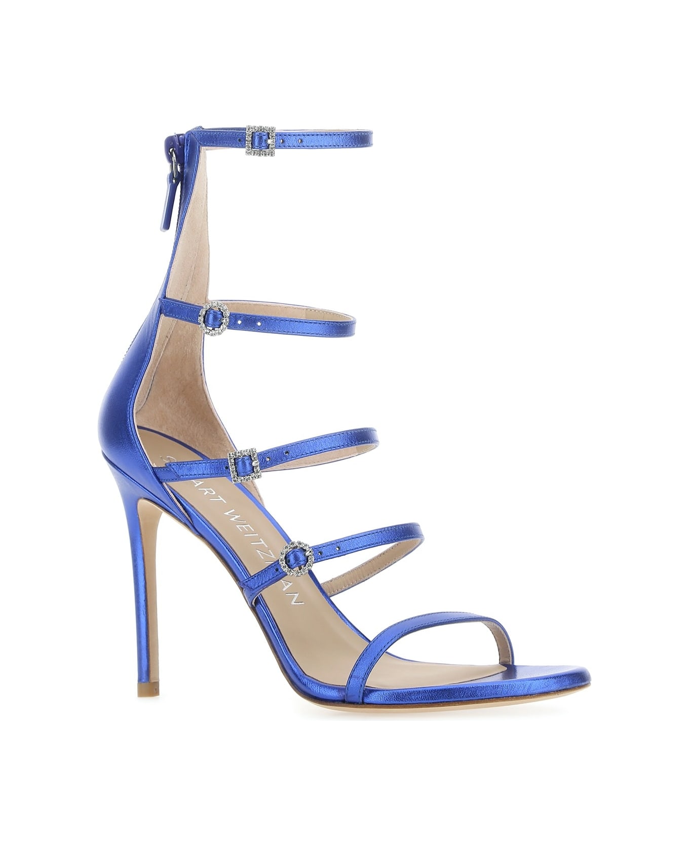 Stuart Weitzman Electric Blue Leather Dusk Sandals - L75
