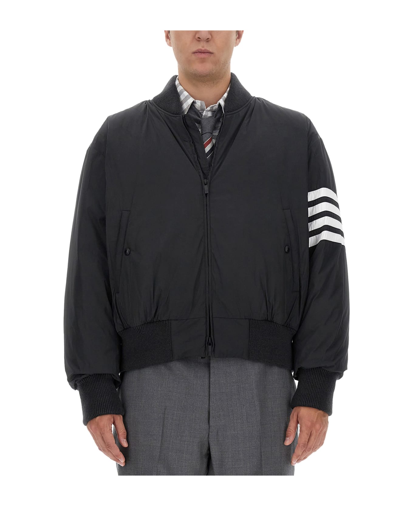 Thom Browne Oversize Jacket - Grey