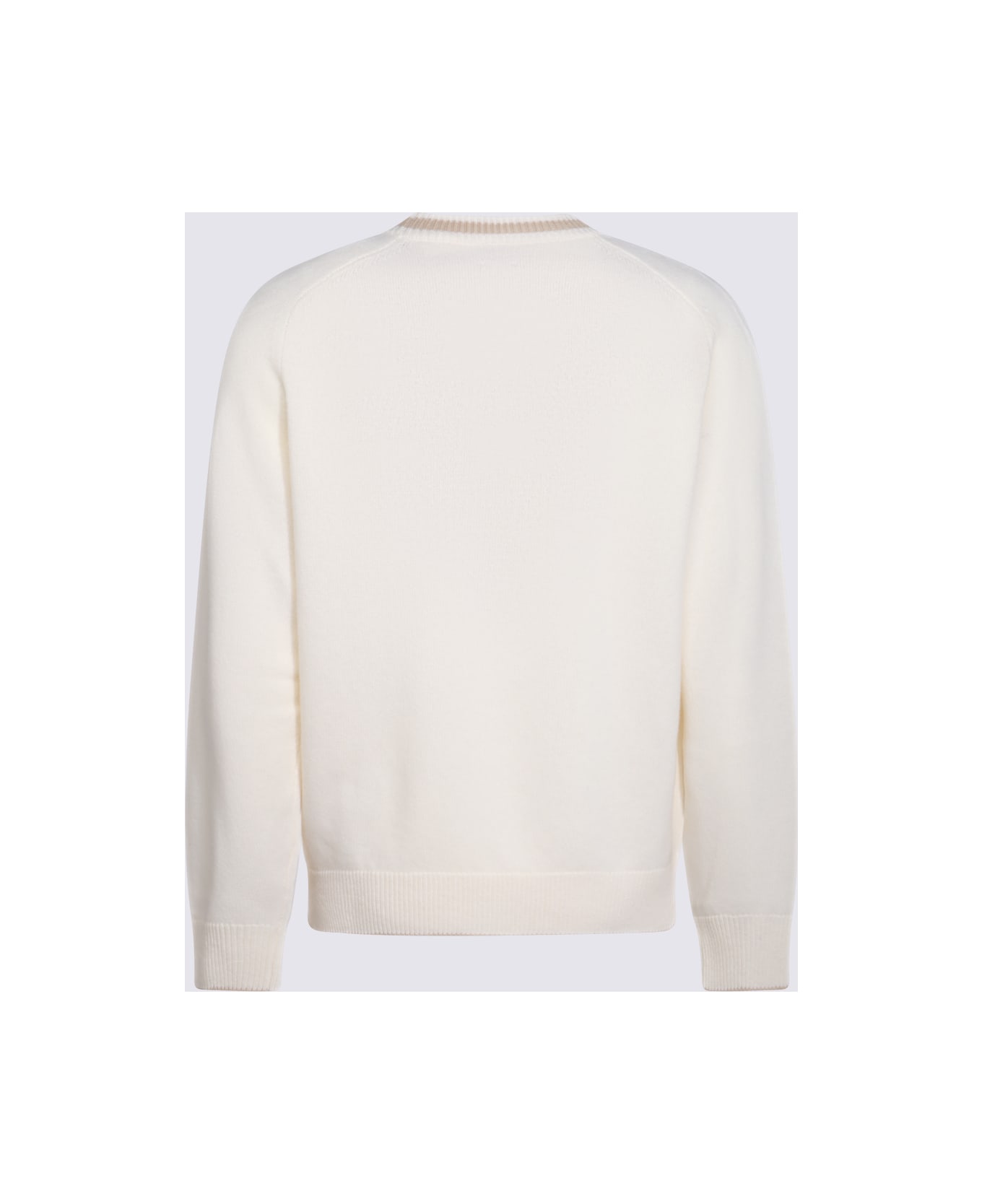 Eleventy White Wool Knitwear - Beige