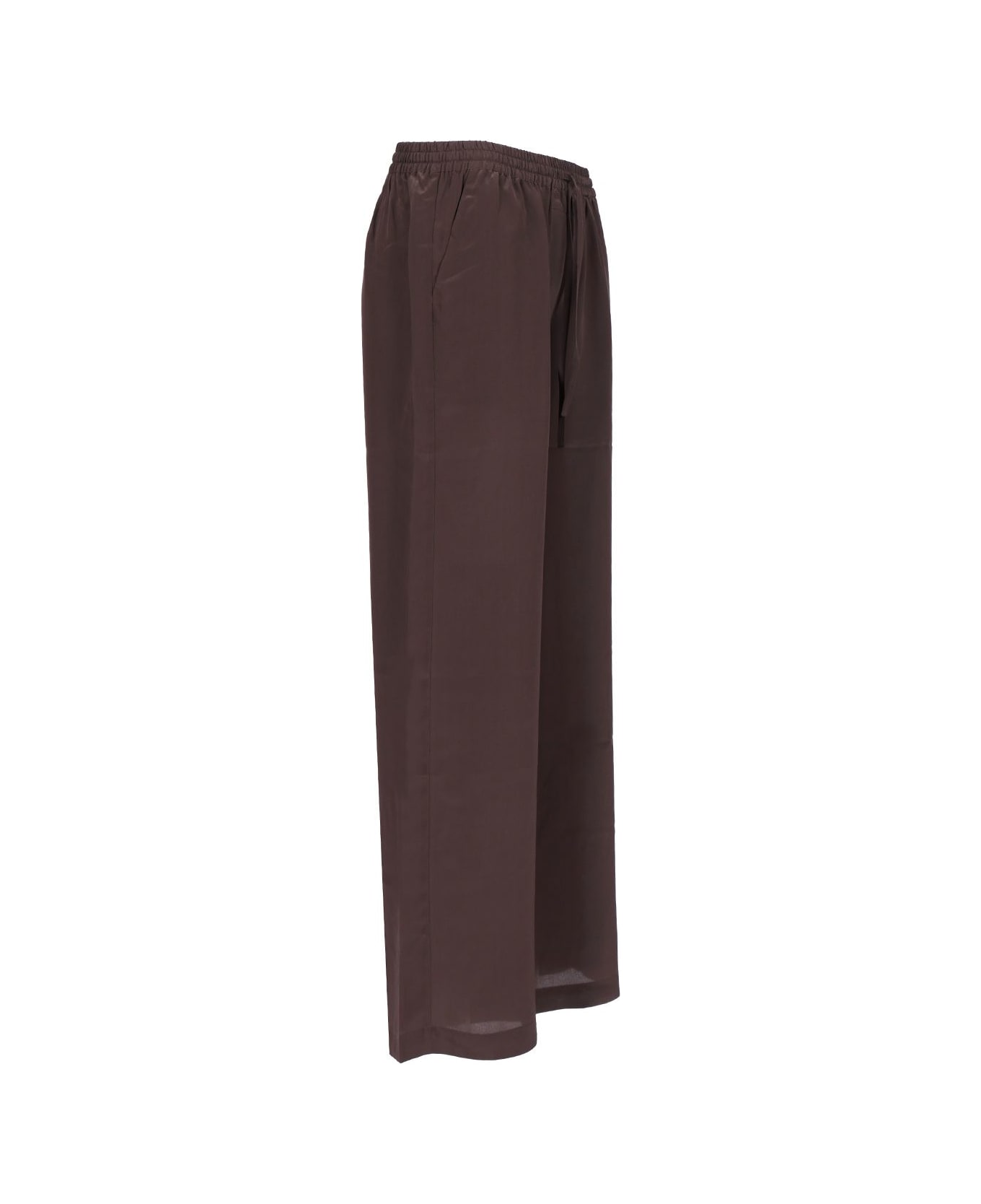 Parosh Silk Pants - Brown