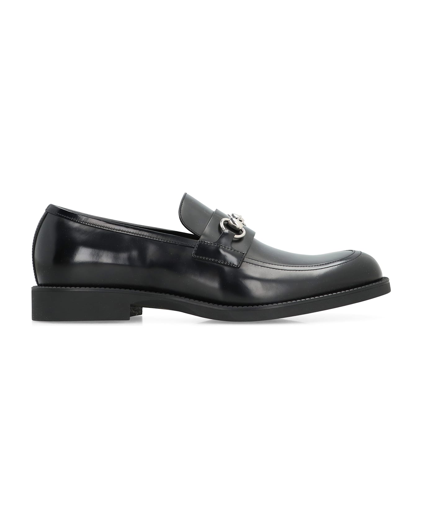 Gucci Leather Loafers - black