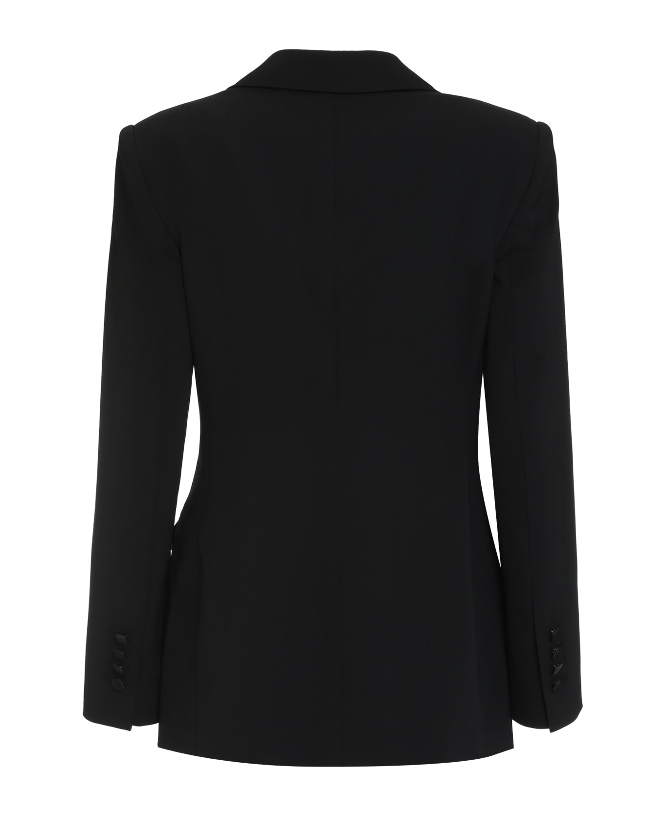 Dolce & Gabbana Double-breasted Virgin Wool Jacket - black