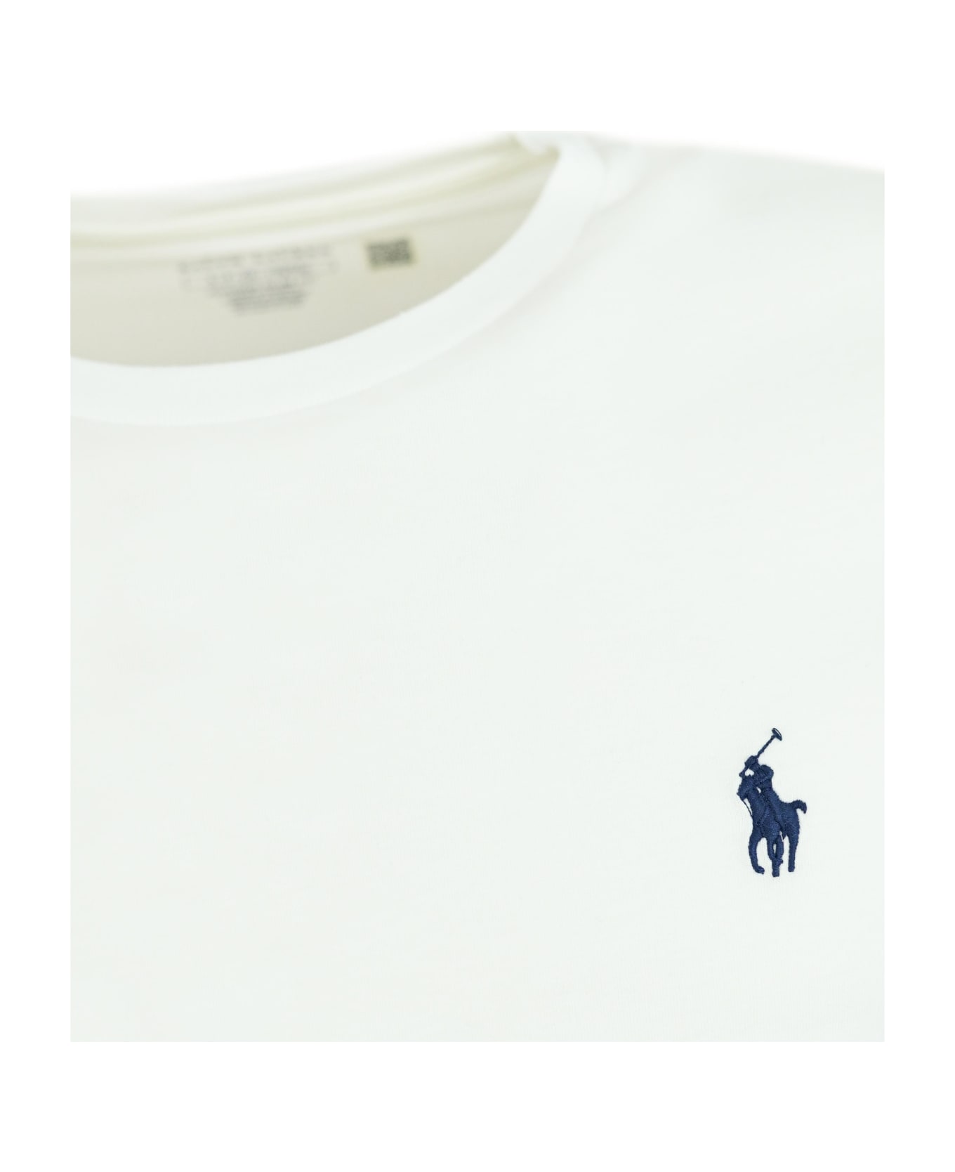 Polo Ralph Lauren Pony Logo T-shirt In Cotton - White