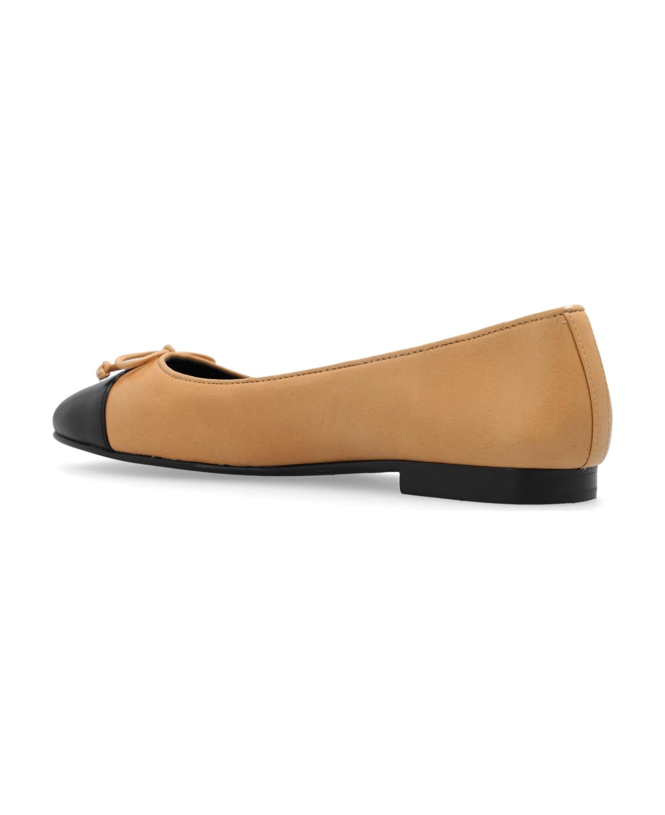 Tory Burch 'cap -toe' Ballet Flats - Ginger shortbread/perfect black 200