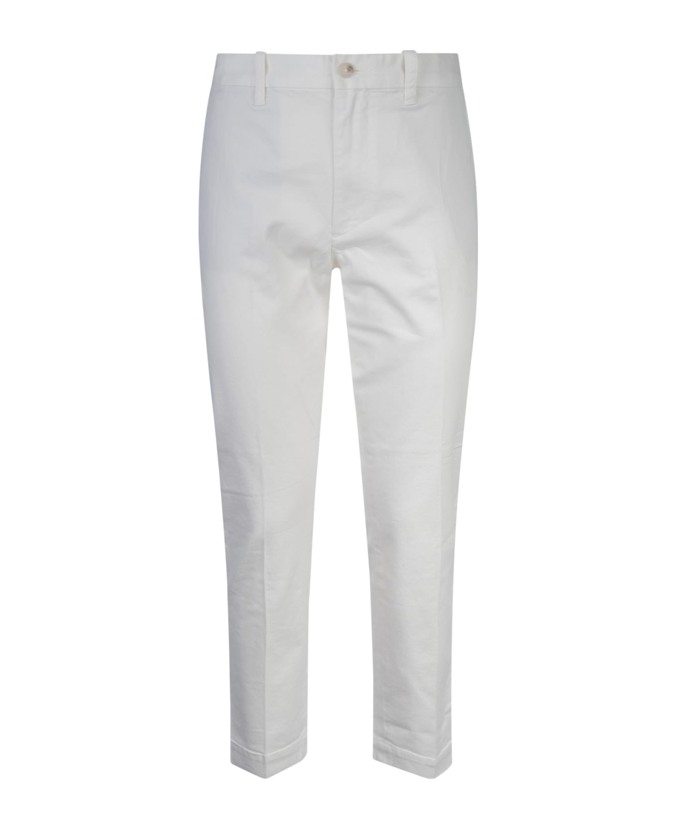 Ralph Lauren Buttoned High Waist Trousers - Warm White ボトムス