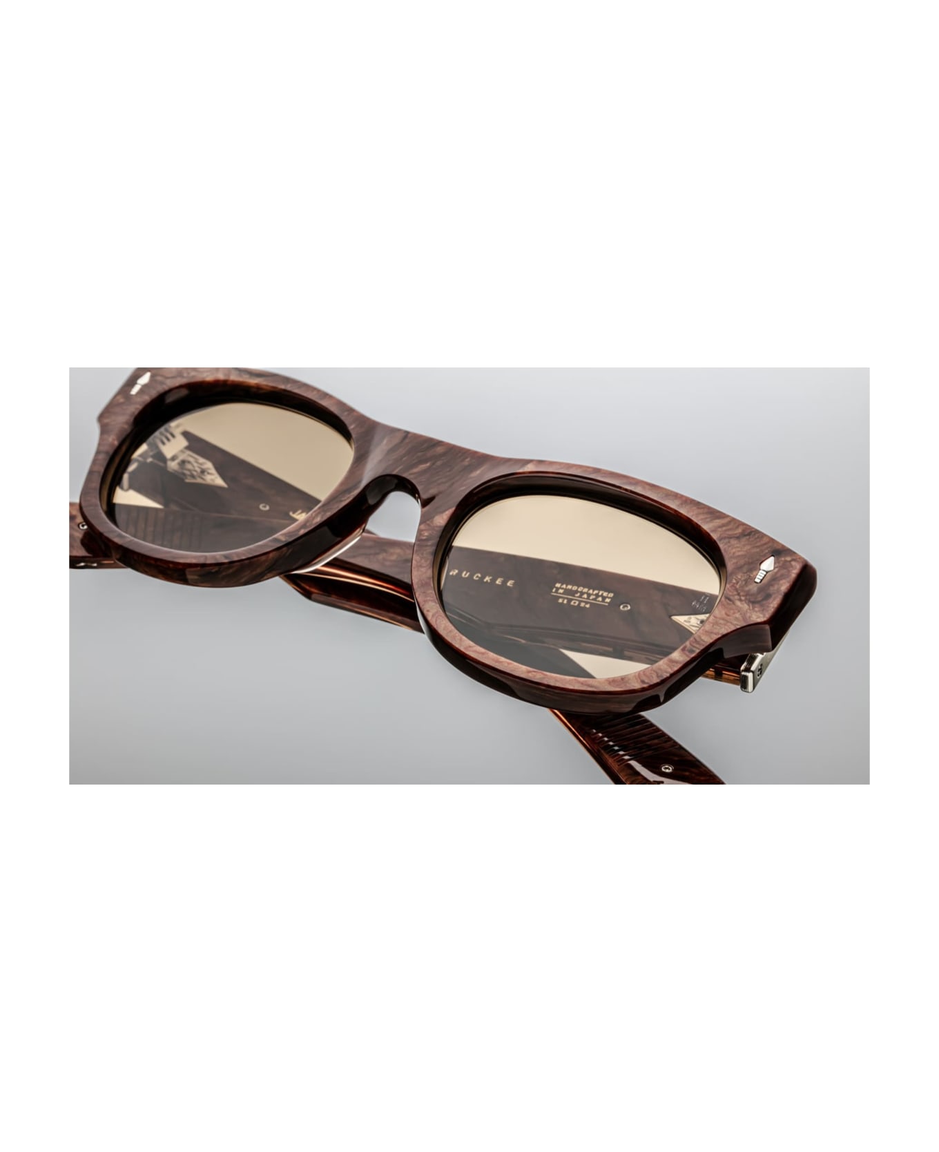 Jacques Marie Mage Last Frontier V - Truckee - Burlwood Sunglasses - brown