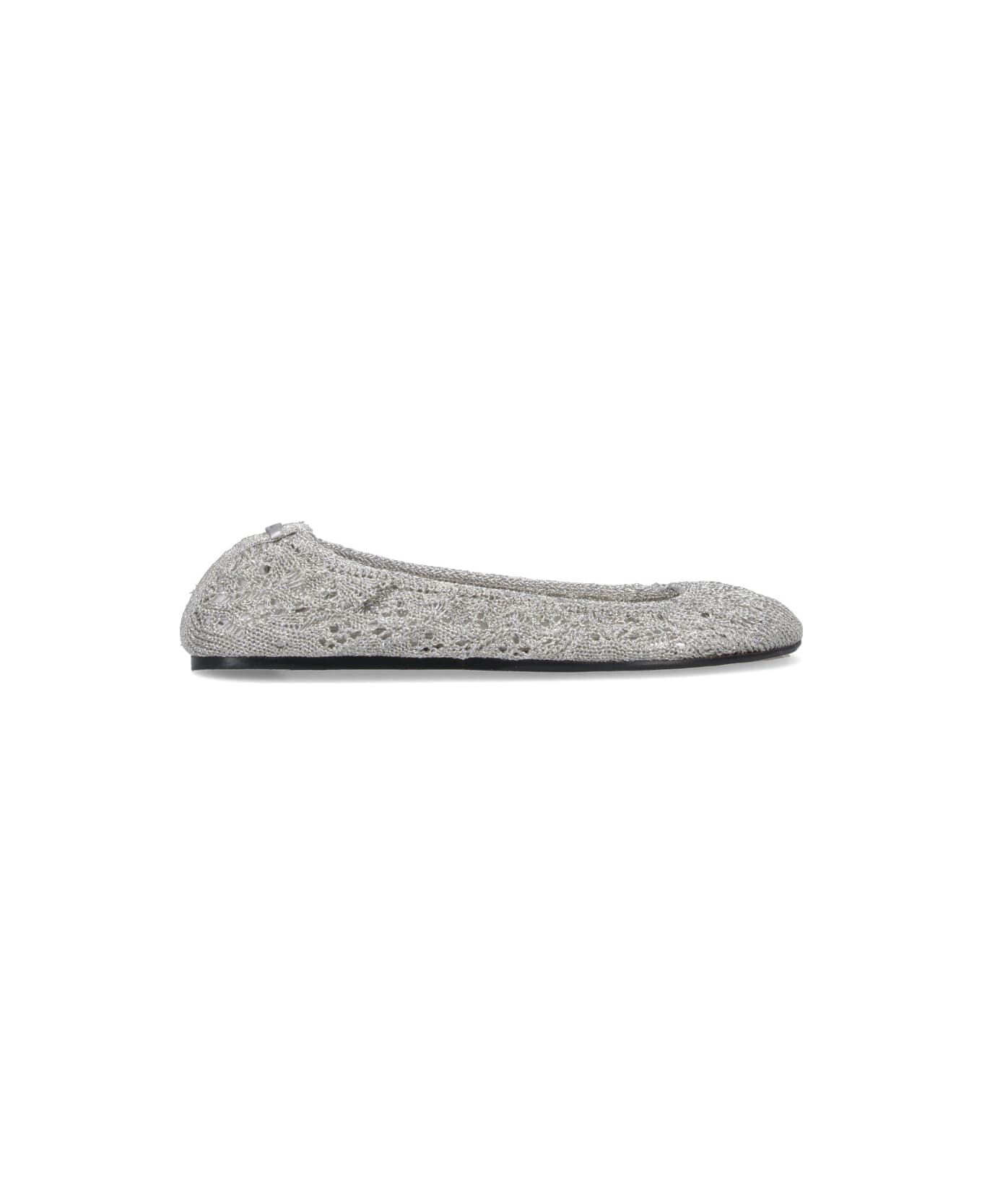 Isabel Marant 
belna
 Crochet Ballet Flats - Silver