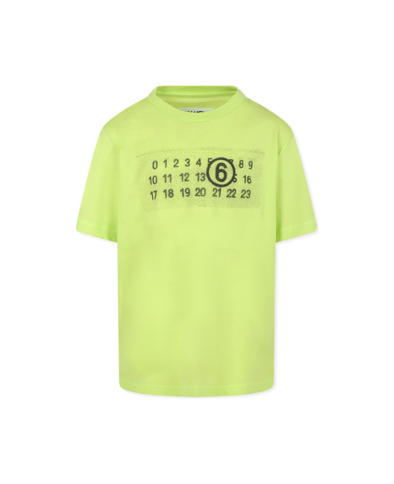 MM6 Maison Margiela Yellow T-shirt For Kids With Logo - Yellow