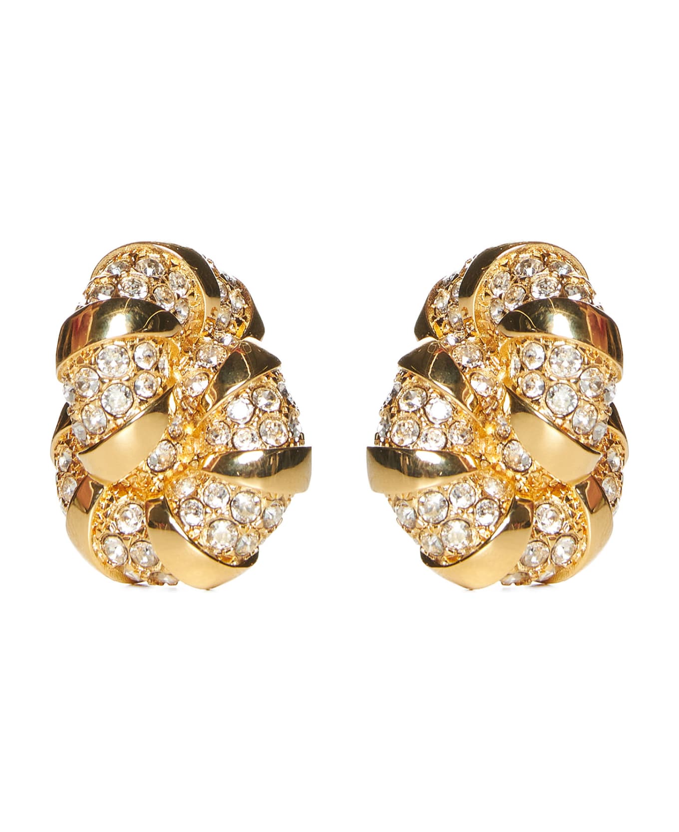 Lanvin Earrings - Gold crystal