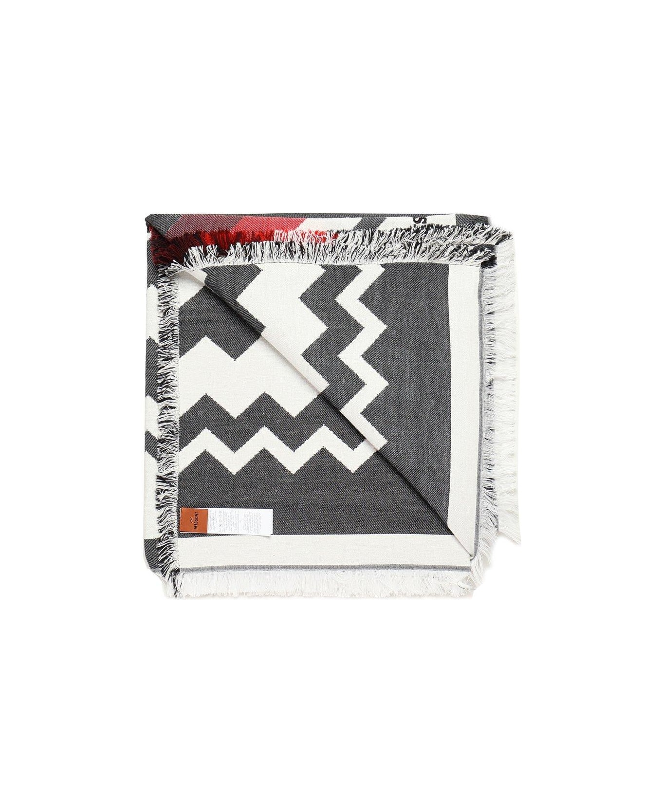 Missoni Best Fouta Fringed Towel - BLACK/RED