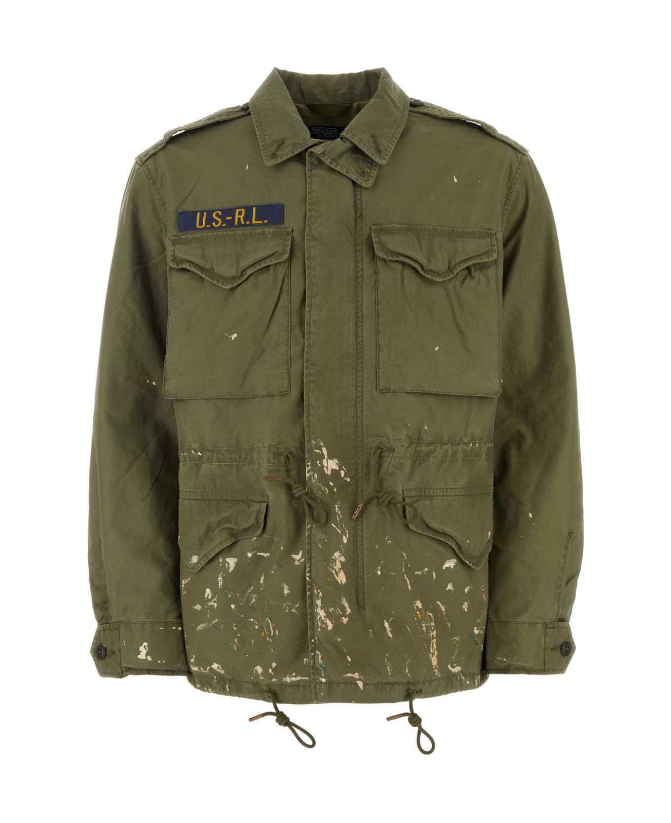 Polo Ralph Lauren Army Green Cotton Jacket - GARDENTRAIL