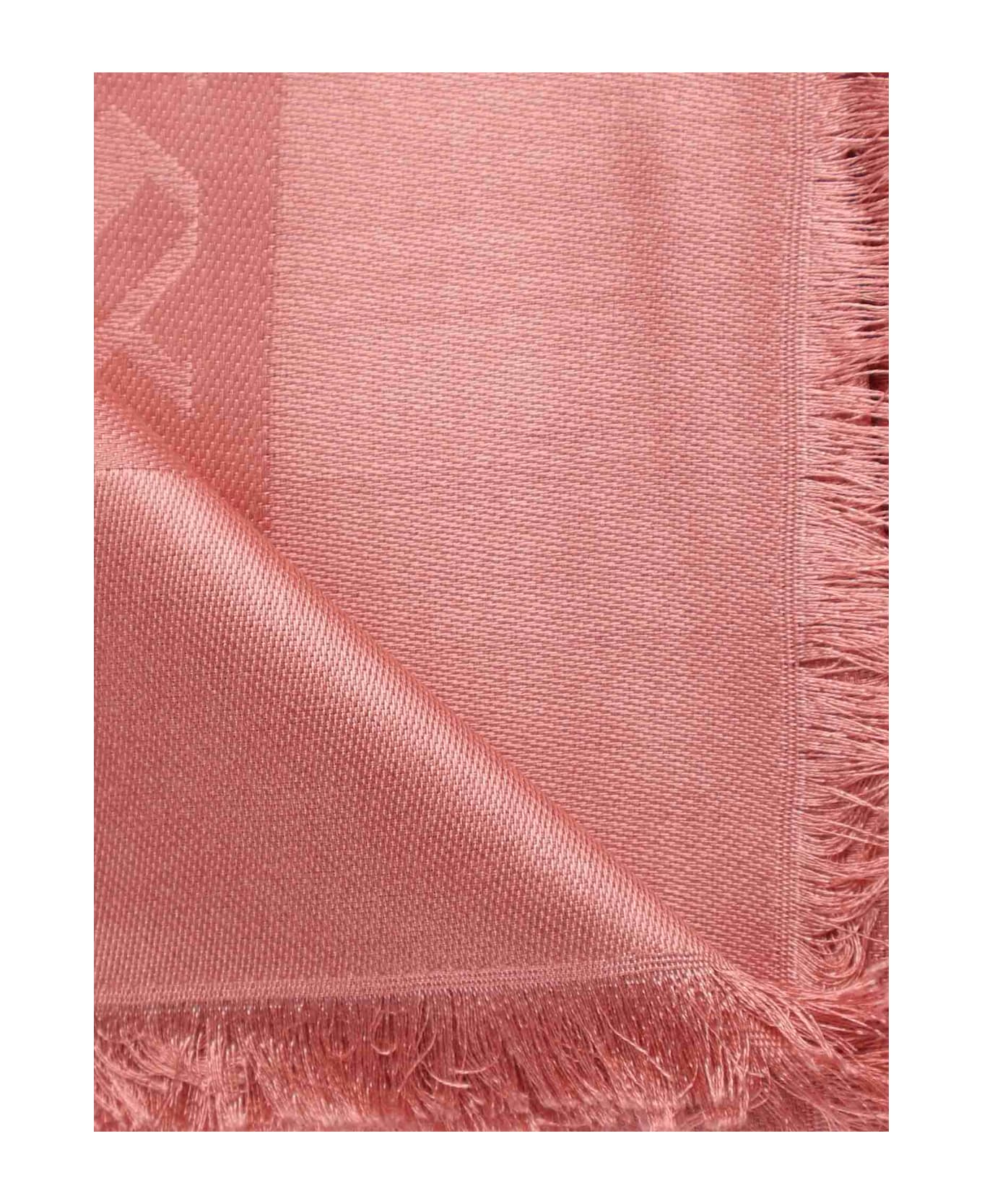 Fendi Ff Jacquard Shawl - Pink