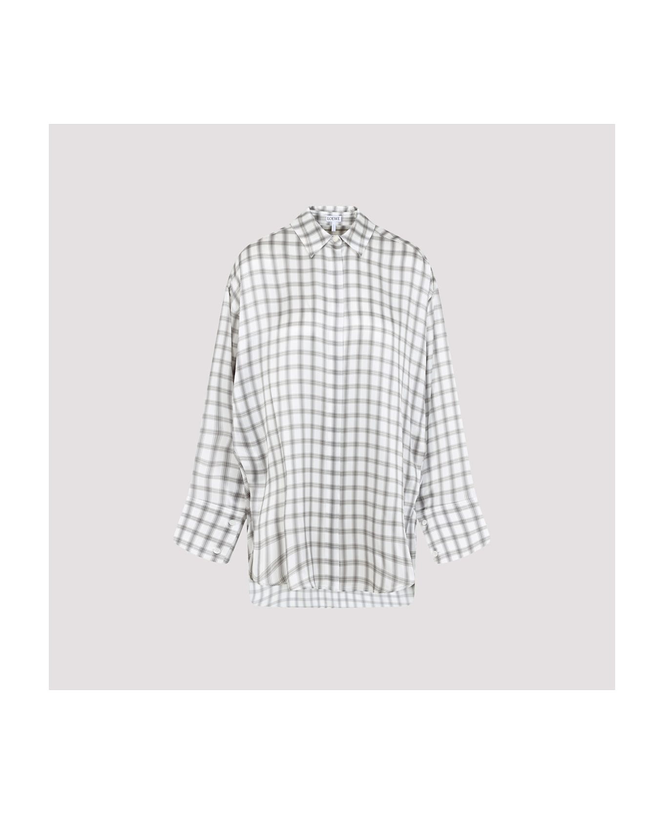 Loewe Silk Shirt - White Grey