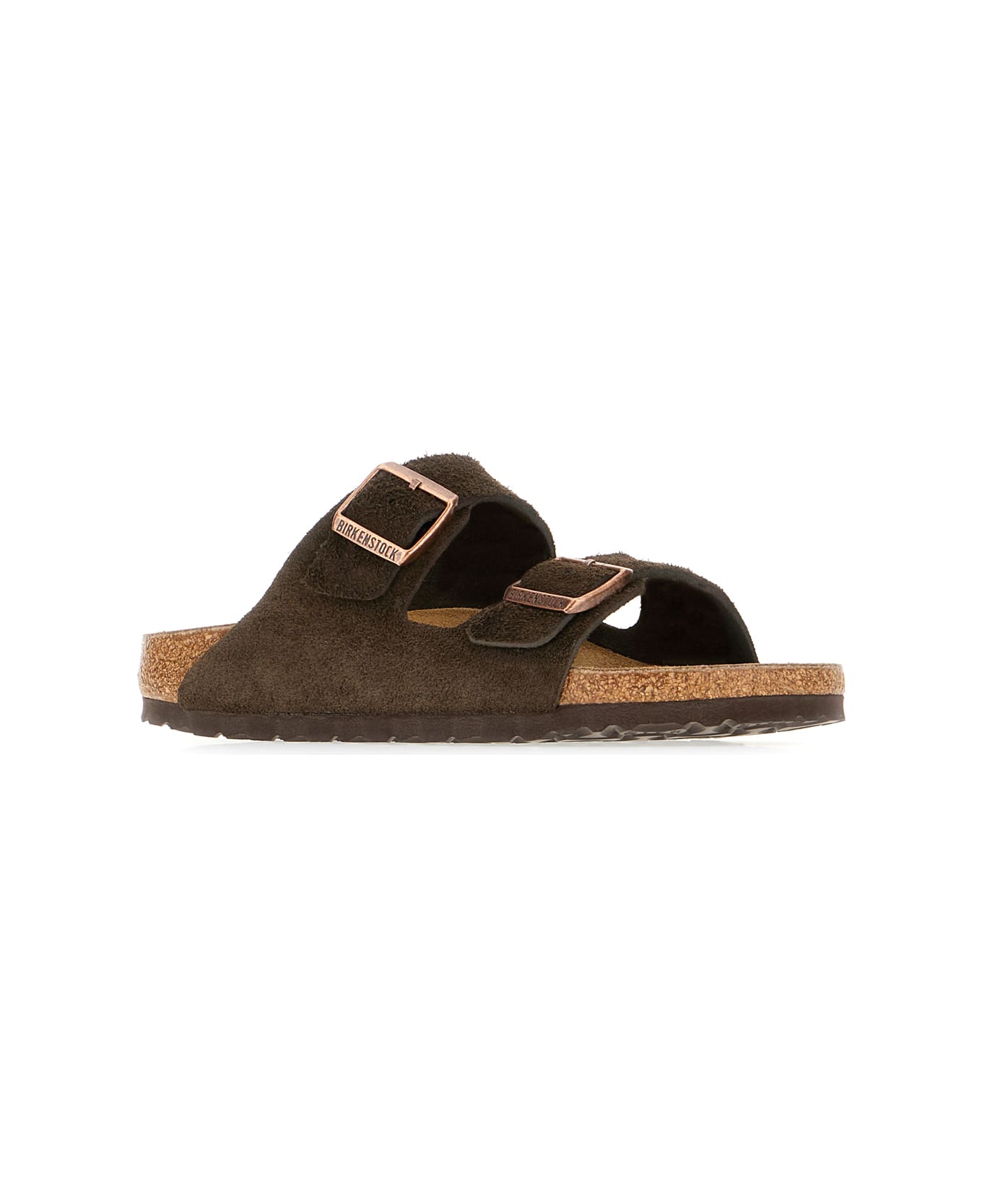Birkenstock Chocolate Suede Arizona Sandals - MOCCA