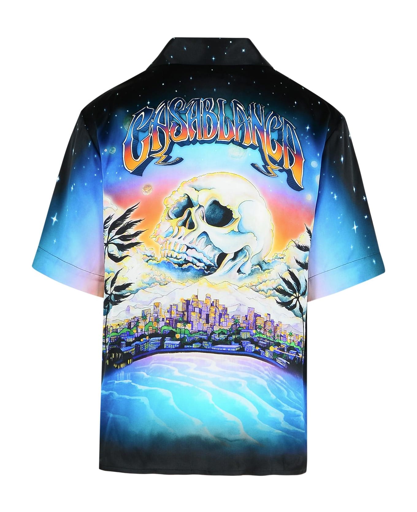 GMIK455B○CASABLANCA / カサブランカ MONAC Pearl Diamond Patch Cotton Shirt | Casablanca Paris