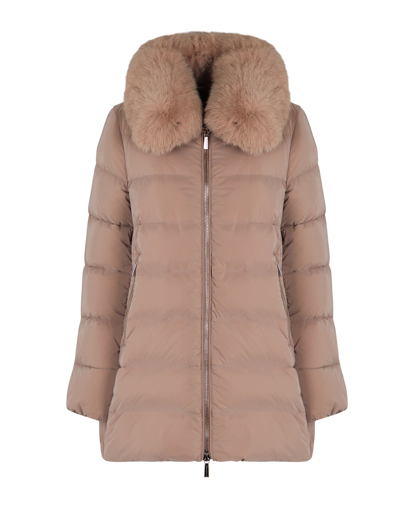 Moorer Dorado Fur Collar Down Jacket - Pink