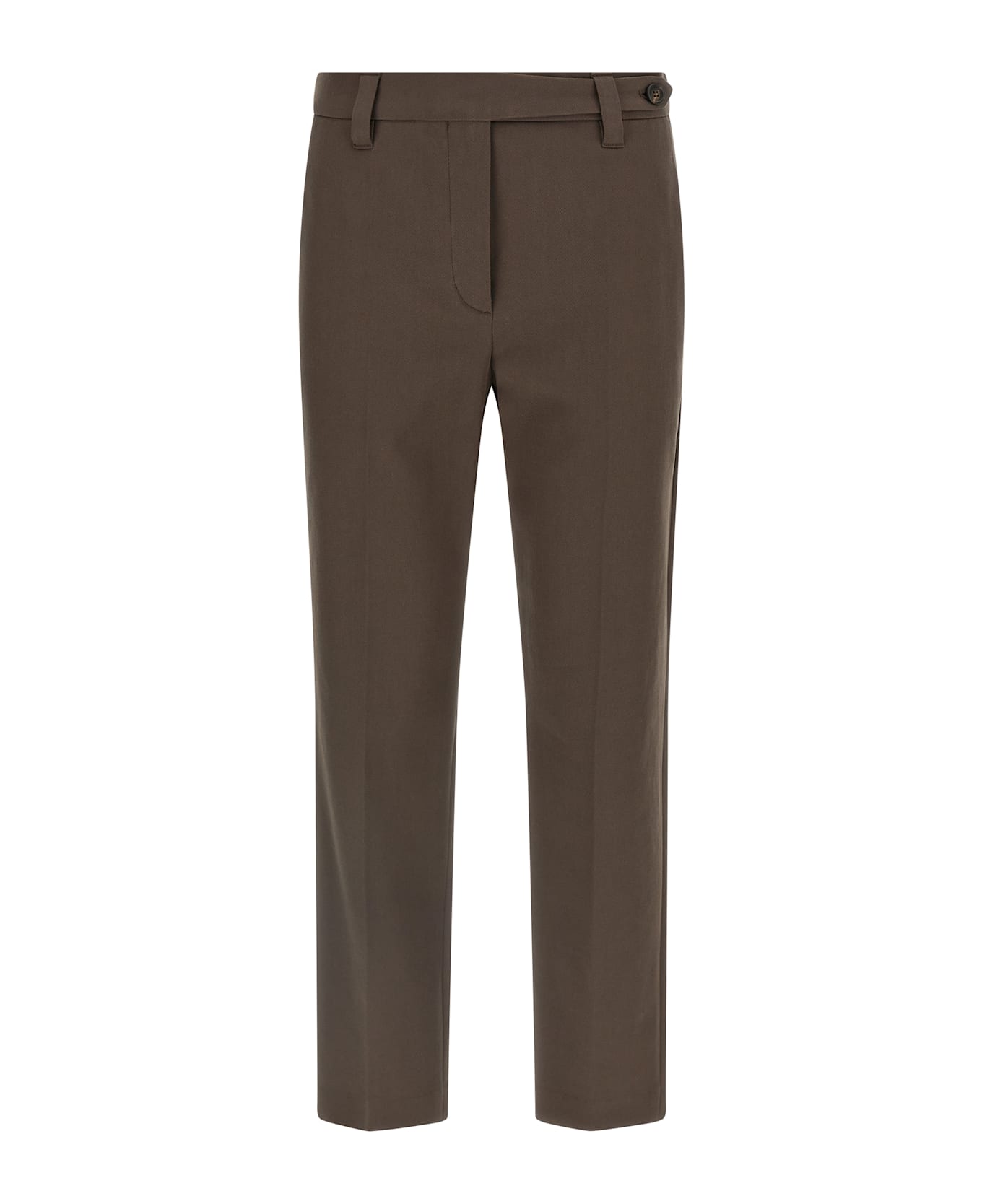 Brunello Cucinelli Cotton Trousers - Brown