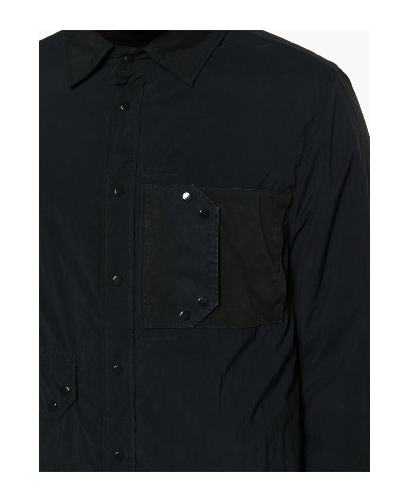 Ten C Black Nylon Jacket - BLACK