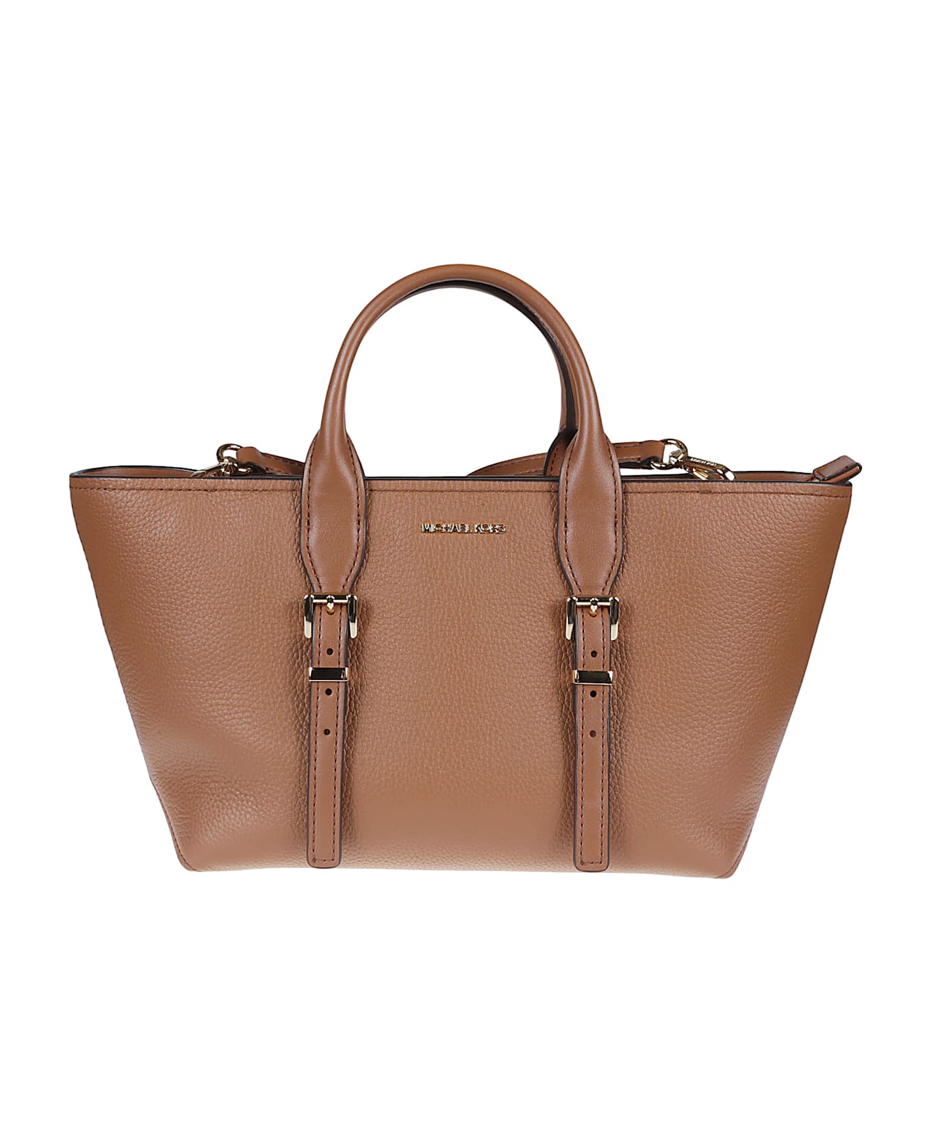 Michael Kors Small Moore Satchel Tote Bag - LUGGAGE