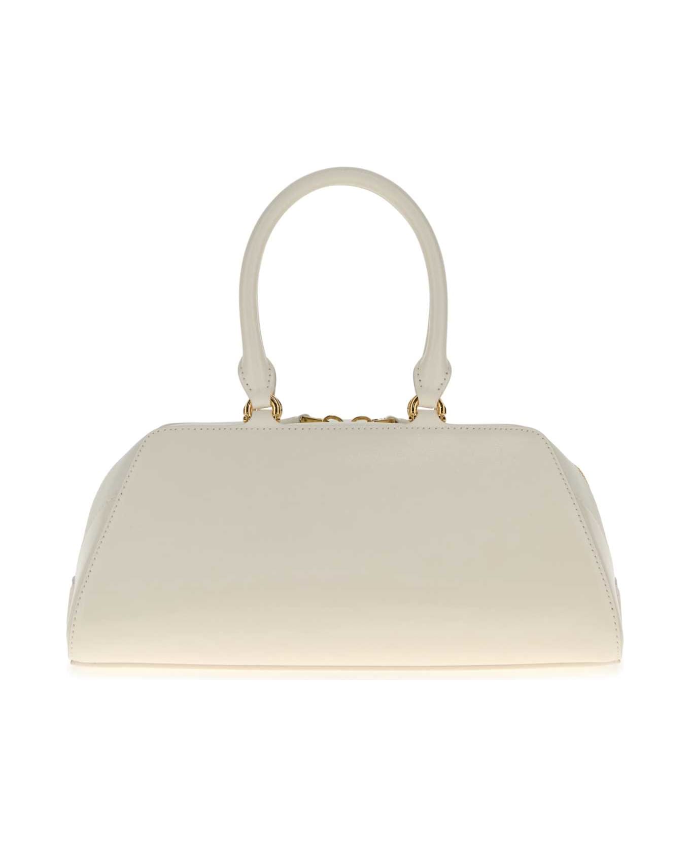 Givenchy White Leather Small Antigona Handbag - IVORY
