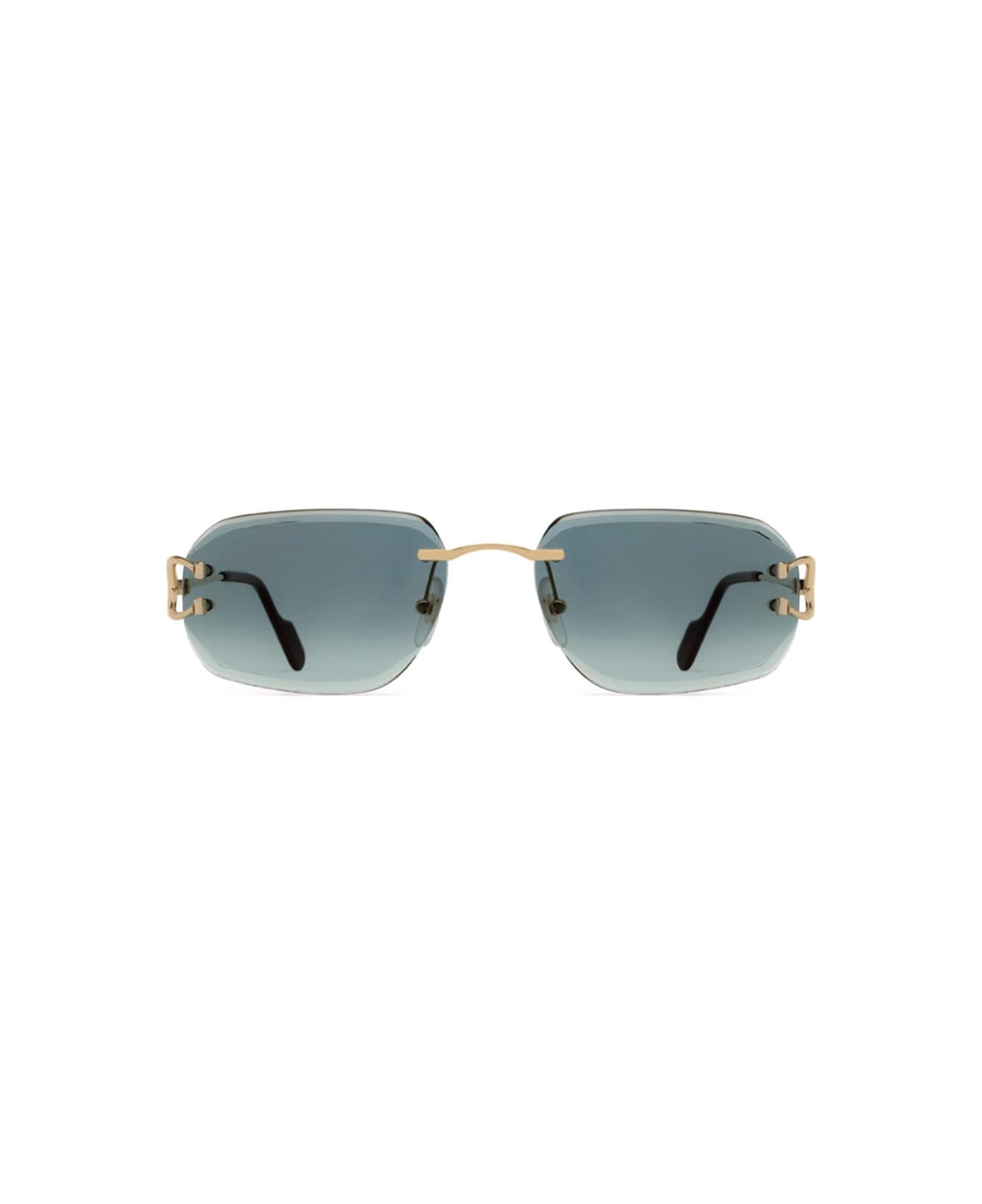 Cartier Eyewear Sunglasses - Oro/Verde サングラス