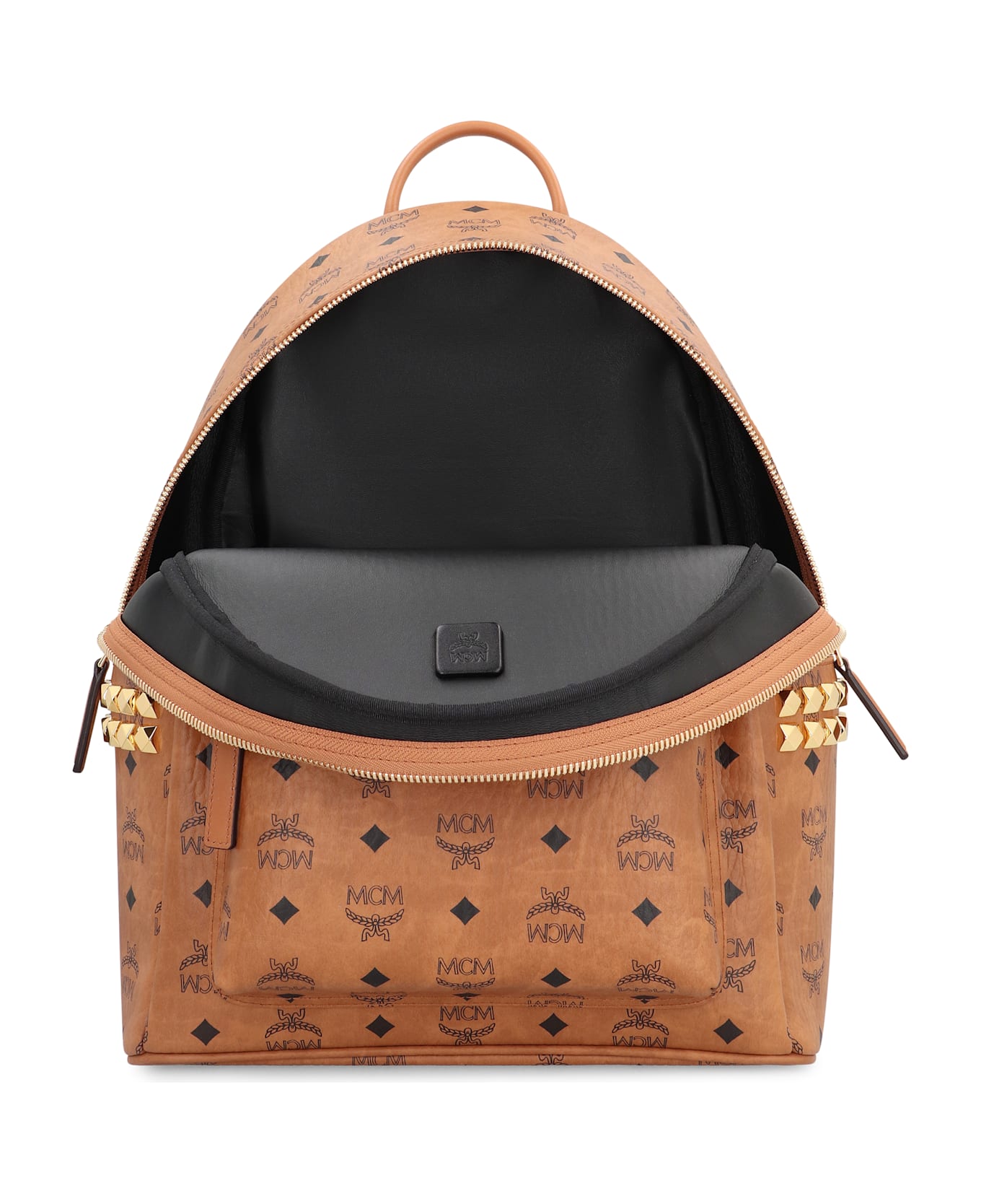 MCM Visetos Stark Side Studs Backpack - brown