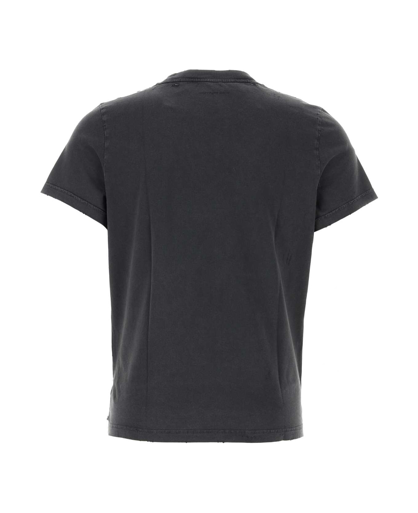 Courrèges Graphite Cotton T-shirt - STONEWASHEDGREY