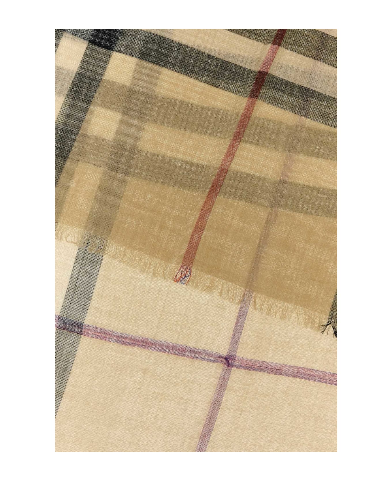 Burberry Embroidered Wool Blend Scarf - SANDLICHEN
