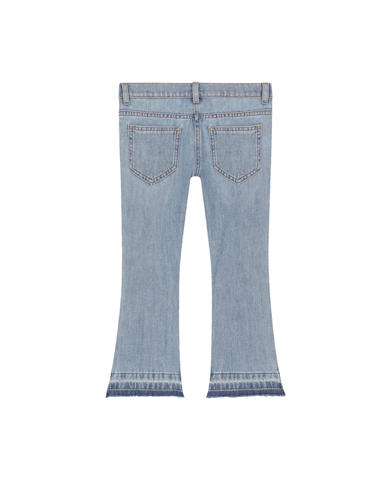 Dolce & Gabbana Jeans With Logo Plate - Blue