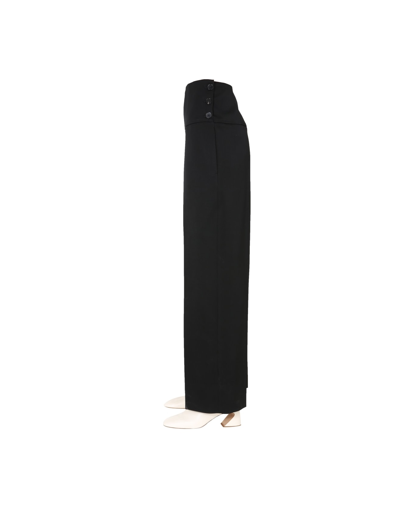 Jil Sander Tailored Trousers - BLACK ボトムス