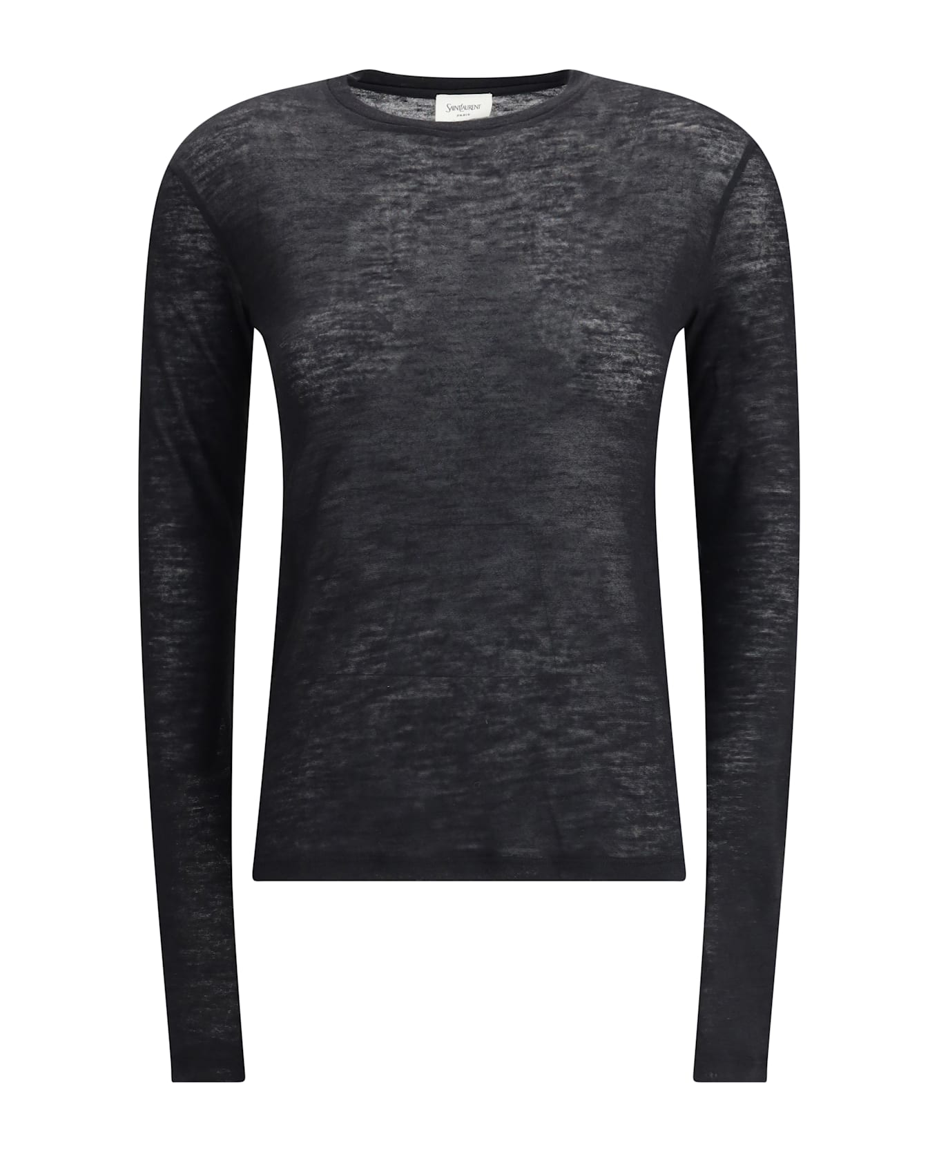 Saint Laurent Short-sleeved T-shirt In Cashmere And Silk