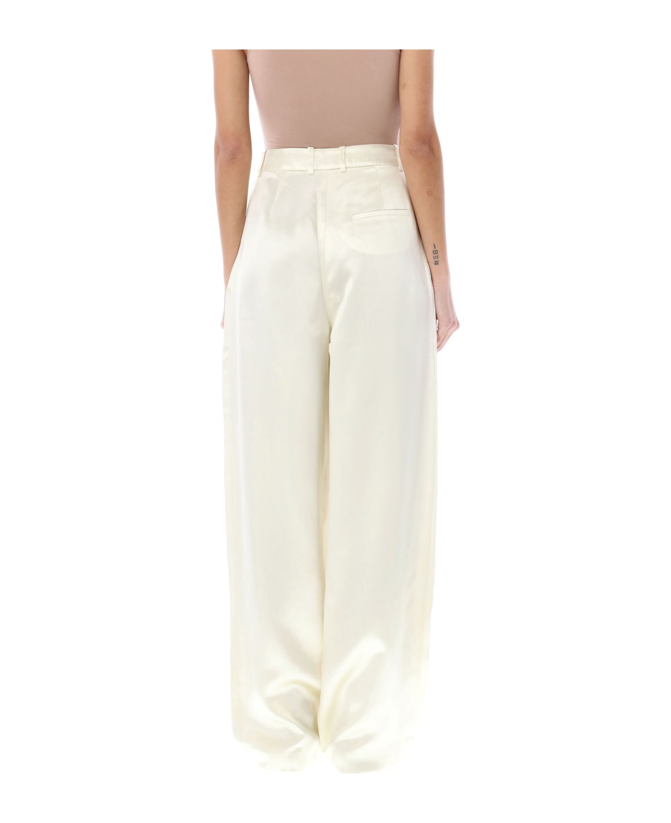 Loulou Studio Viona Pinced Pants - SOFT VANILLA