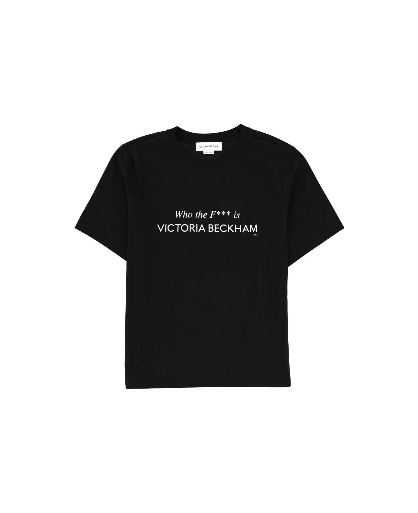 Victoria Beckham "who The F*** Is Victoria Beckham" T-shirt. - BLACK