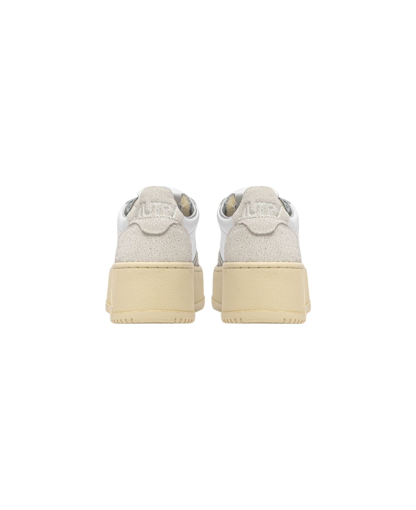 Autry Platform Low Lea Stars Wht Wht - Wht Wht