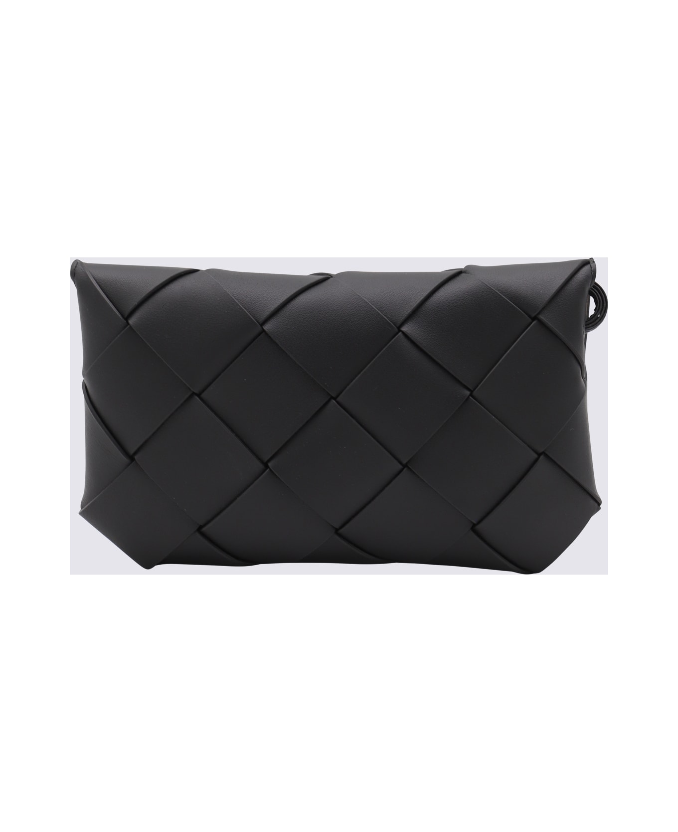 Bottega Veneta Black Leather Diago Long Wallet - Black