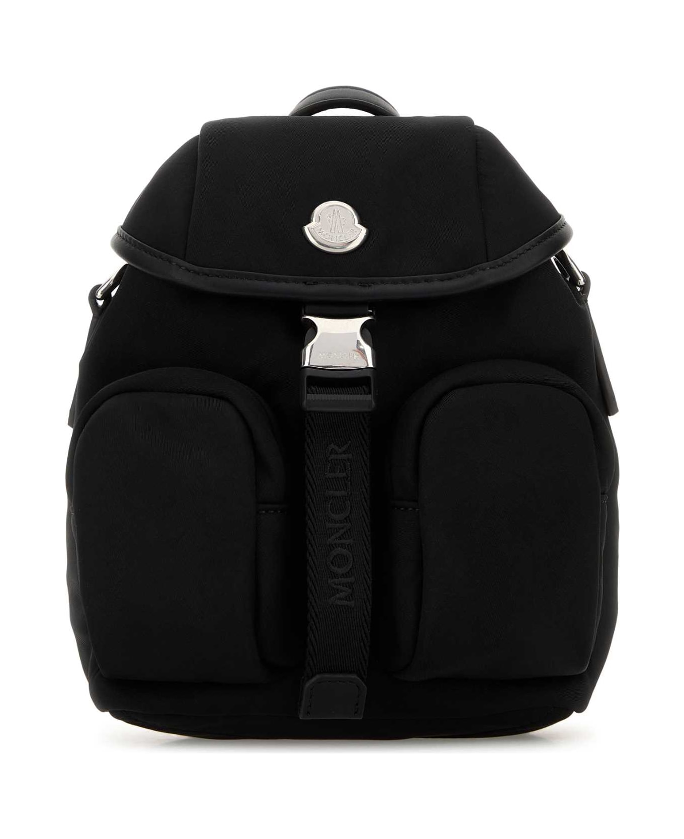 Moncler Black Canvas Mini Trick Backpack - 999