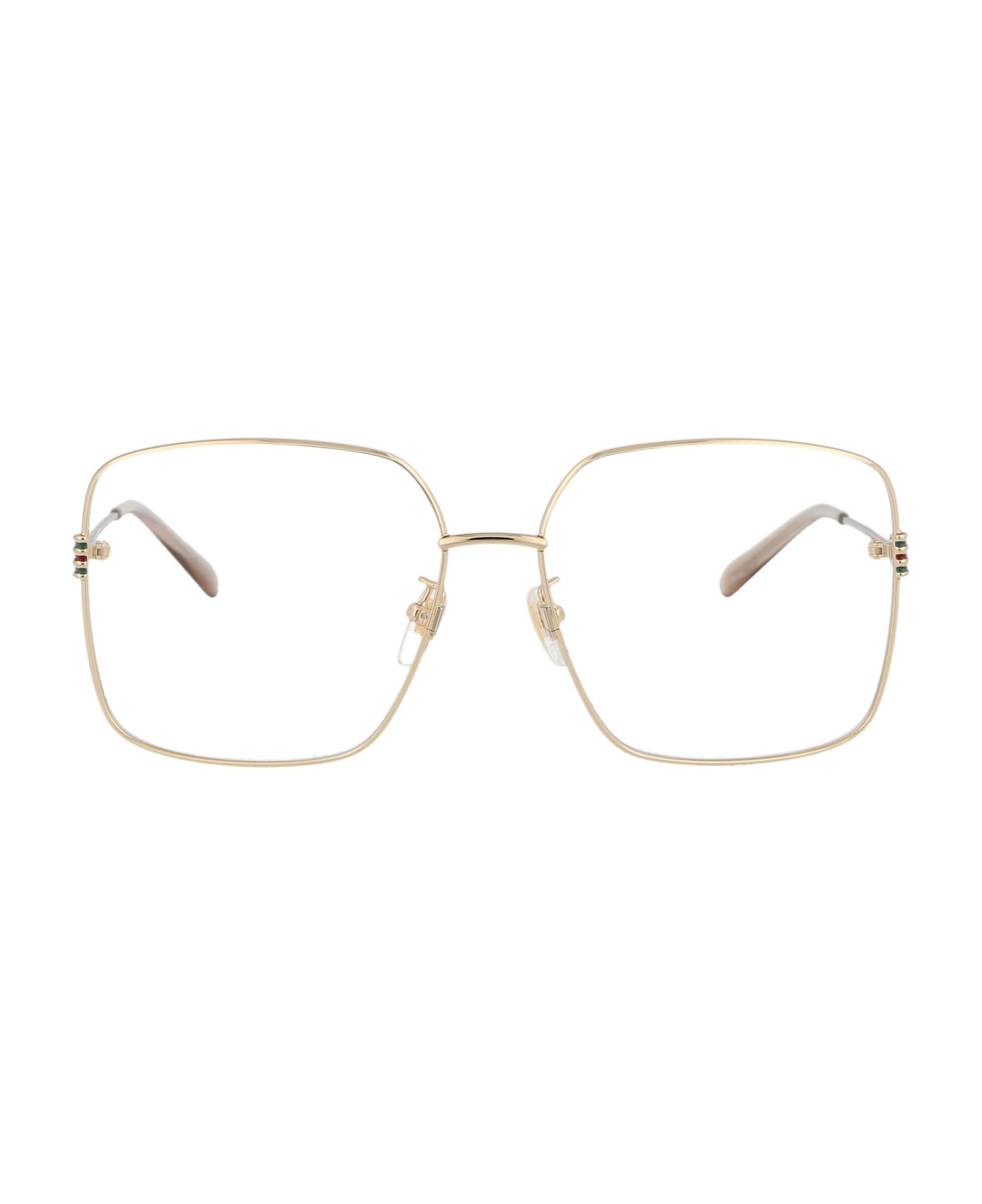 Gucci Eyewear Gg1284oa Glasses - 001 GOLD GOLD TRANSPARENT アイウェア