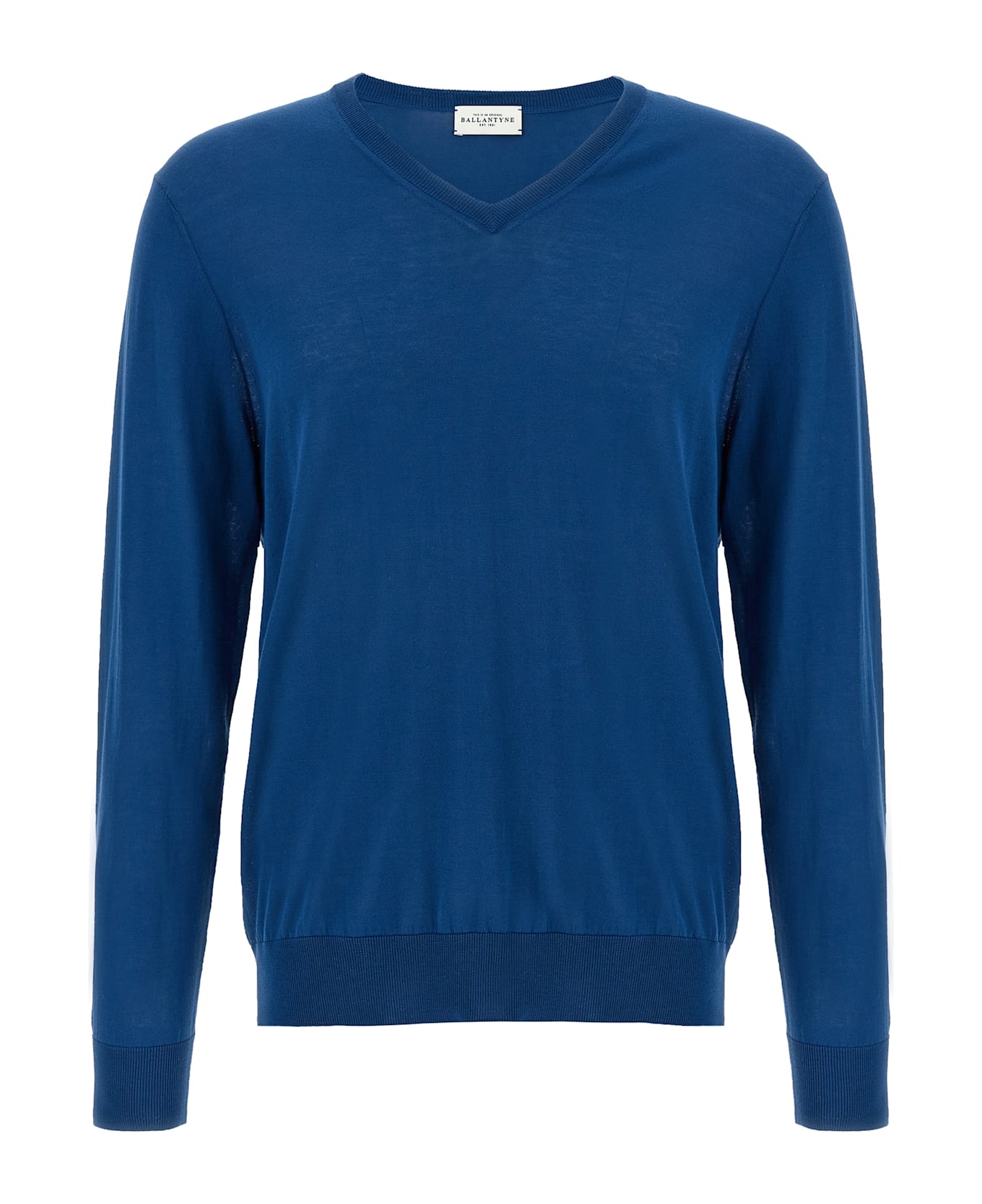 Ballantyne 'v Neck' Sweater - Blue