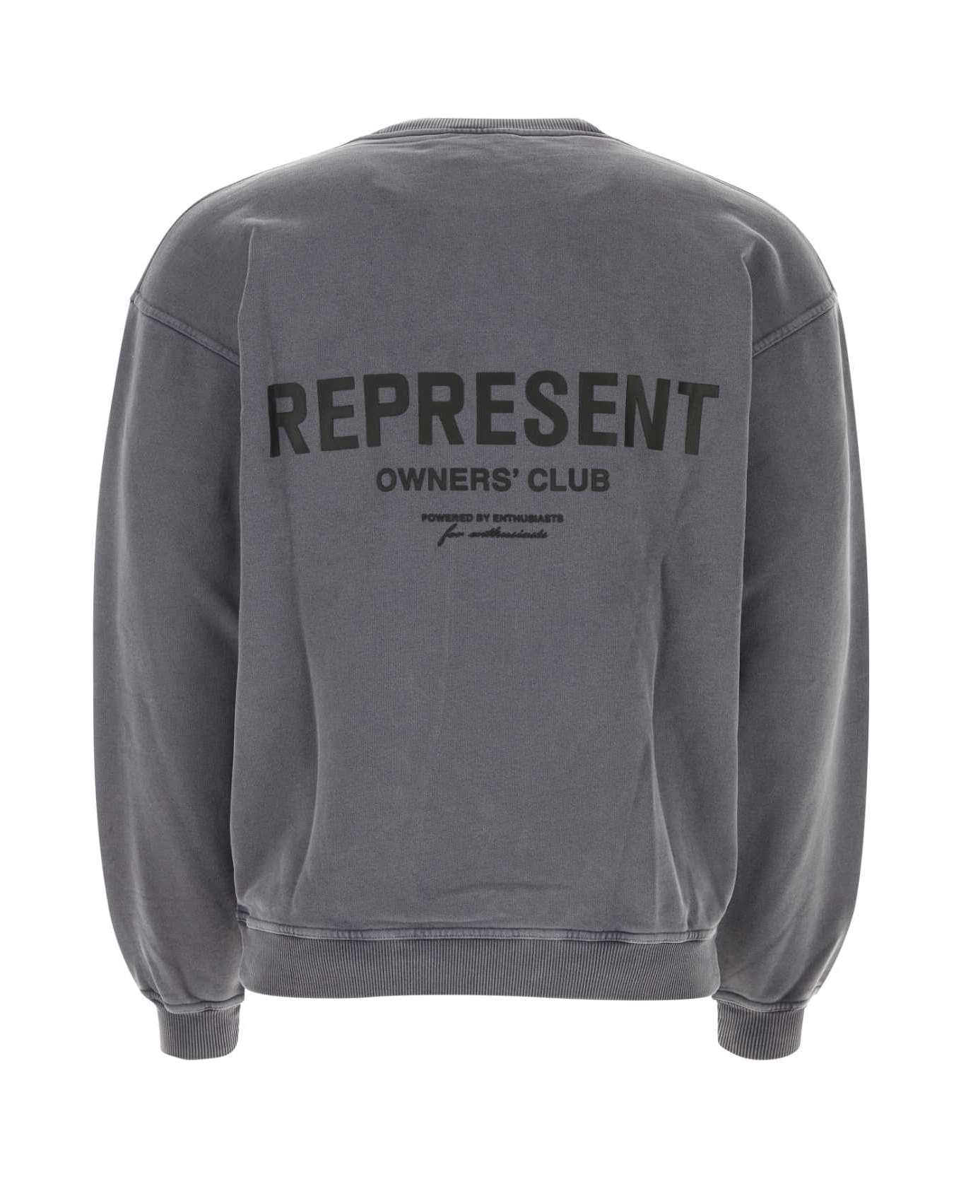 REPRESENT Charcoal Cotton Sweatshirt - STORM