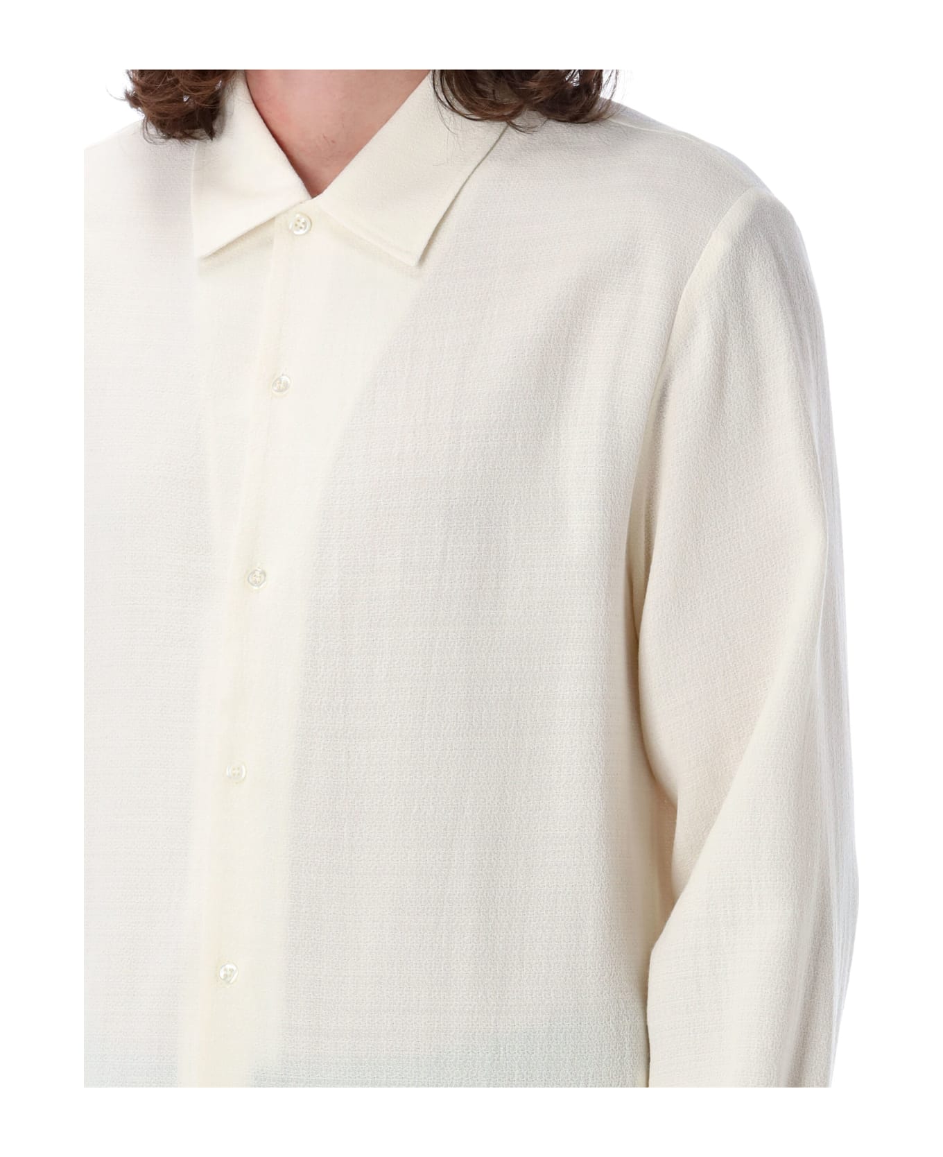 Séfr Sense Shirt - OFF WHITE CREPE シャツ