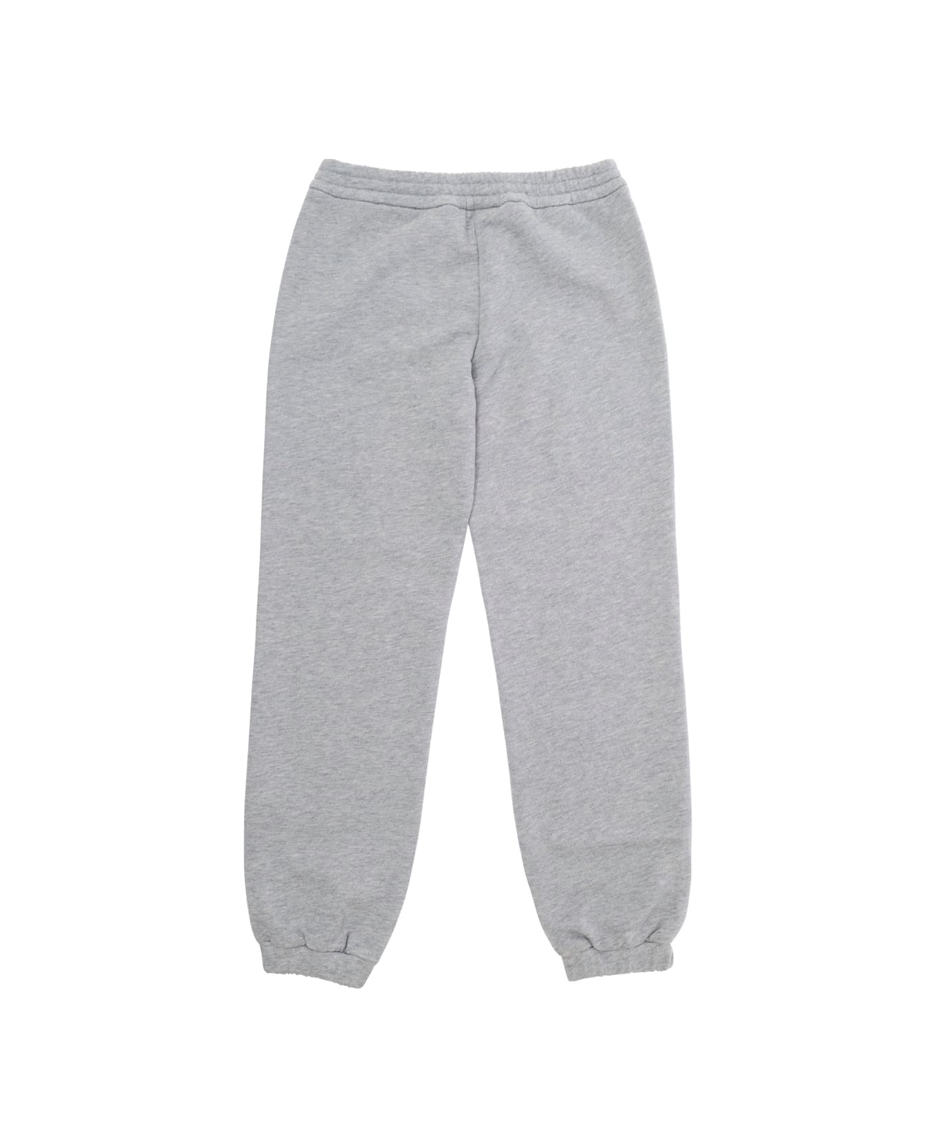 Gucci Grey Sweatpants With Web Detail In Cotton Girl - Grey