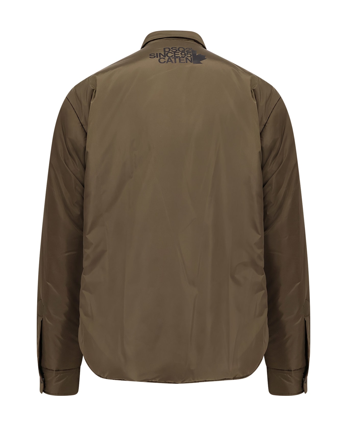 Dsquared2 Padded Nylon Shirt/jacket - Military Green